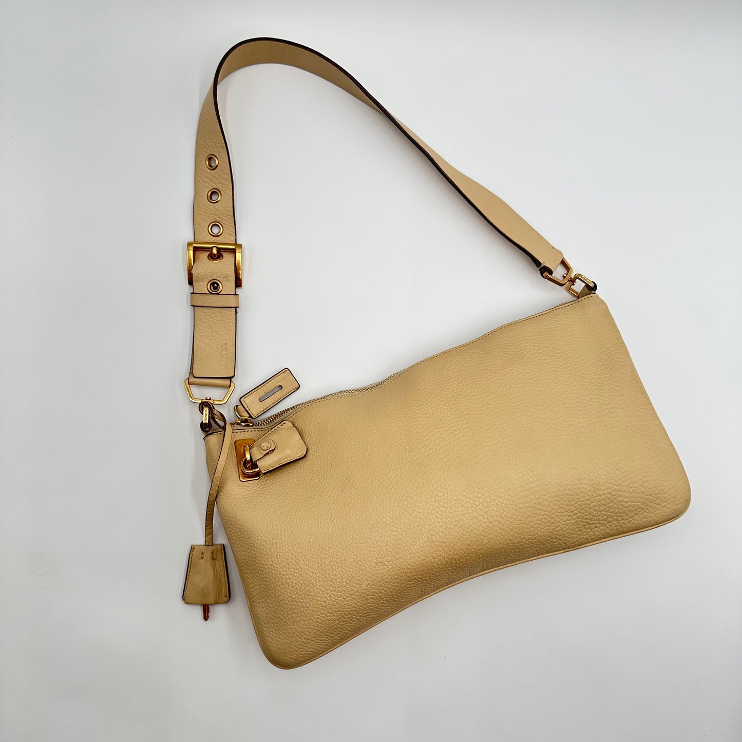 Authentic PRADA Saffiano Daino Shoulder Bag