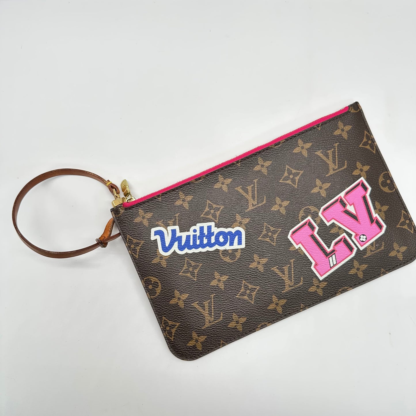 Authentic Louis Vuitton 2018 Monogram Travel Stickers Neverfull Pouch