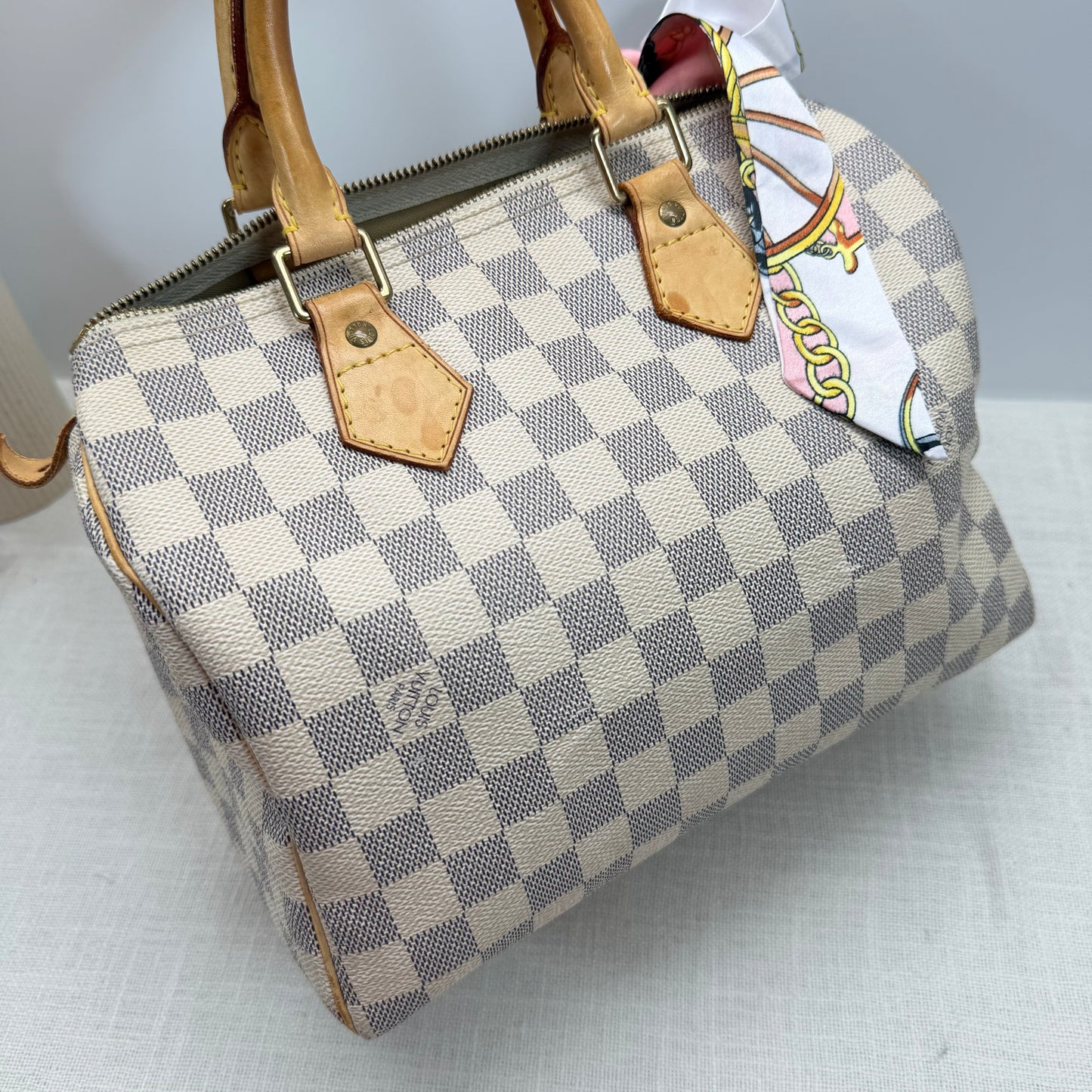 Authentic Louis Vuitton 2007 Damier Azur Speedy 25