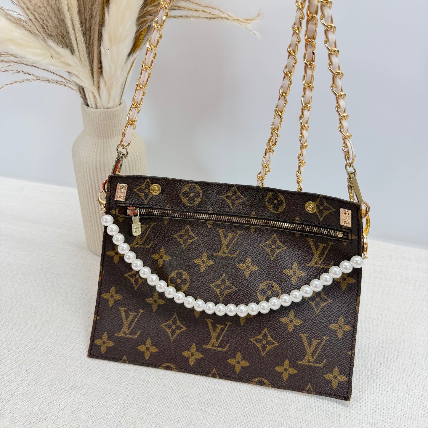 Authentic Louis Vuitton Monogram Randonne Pouch Insert Crossbody