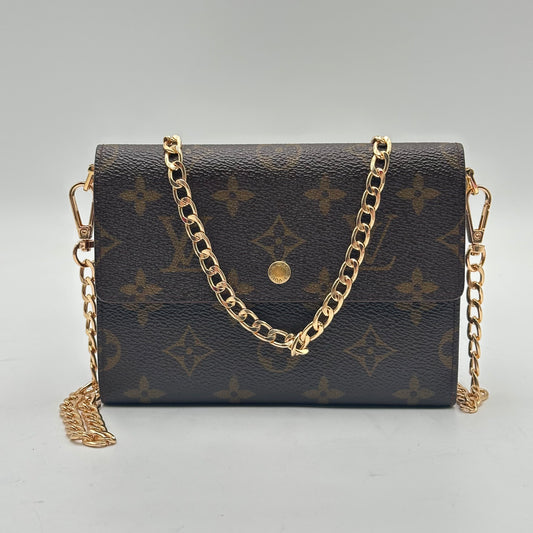 Authentic Louis Vuitton 1994 Monogram Porte Monnaie Bilet Wallet Crossbody