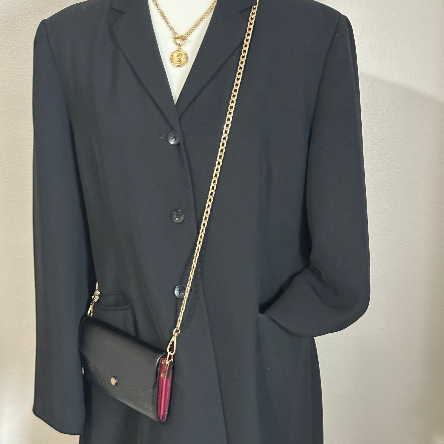 Authentic Louis Vuitton 2018 Empreinte Black Sarah Wallet Crossbody