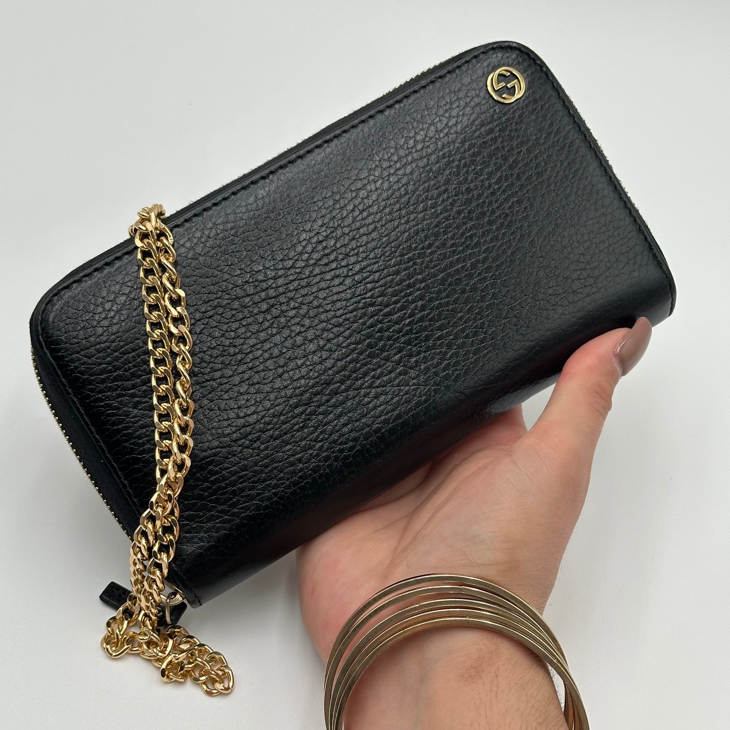 Authentic GUCCI Calfskin Zipper Wallet