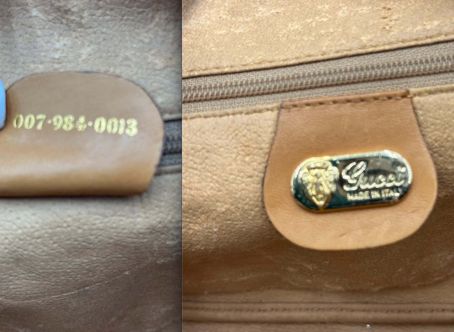 Authentic GUCCI White Micro GG Canvas Crossbody