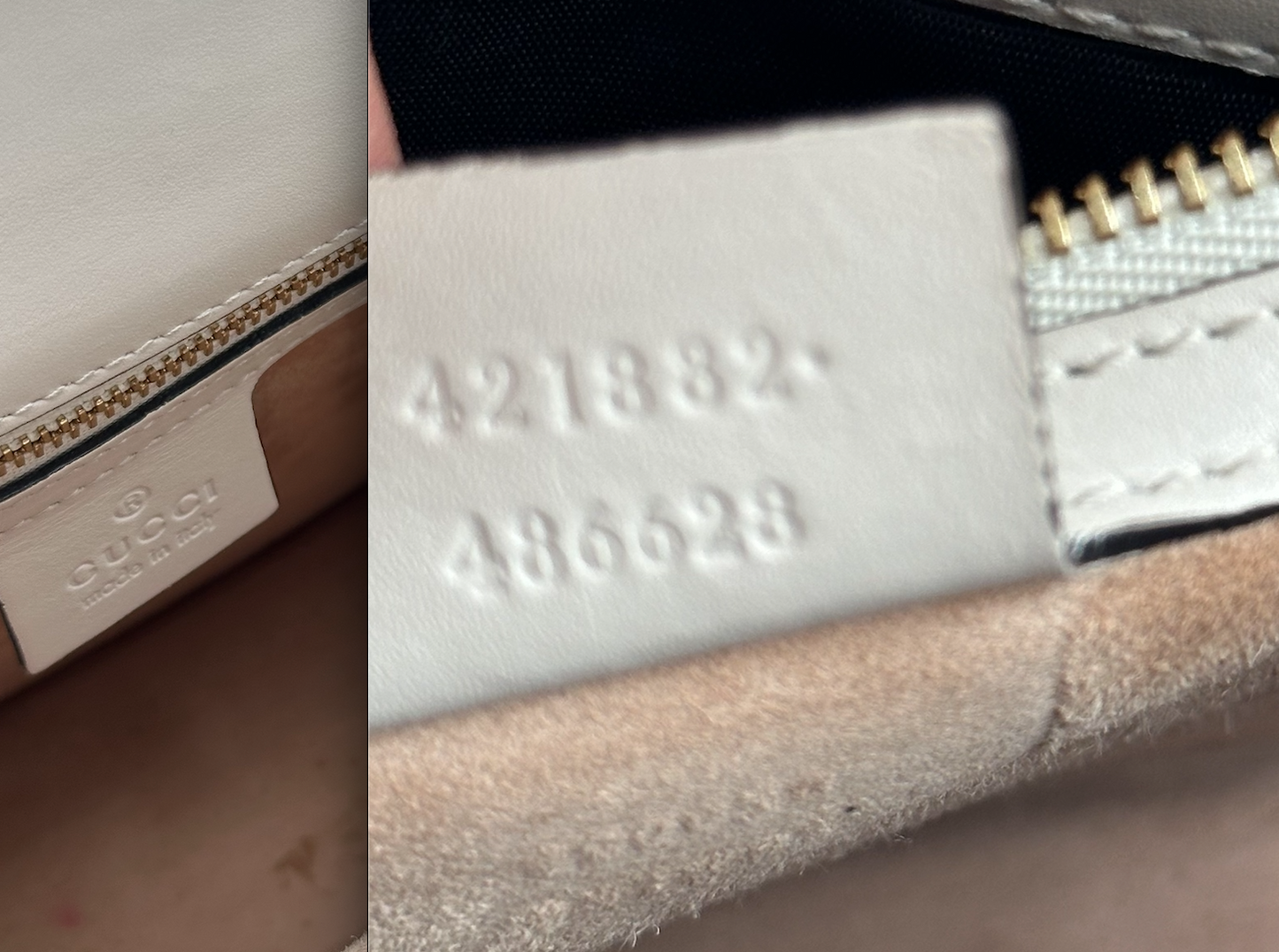 Authentic GUCCI Small Off White Sylvie