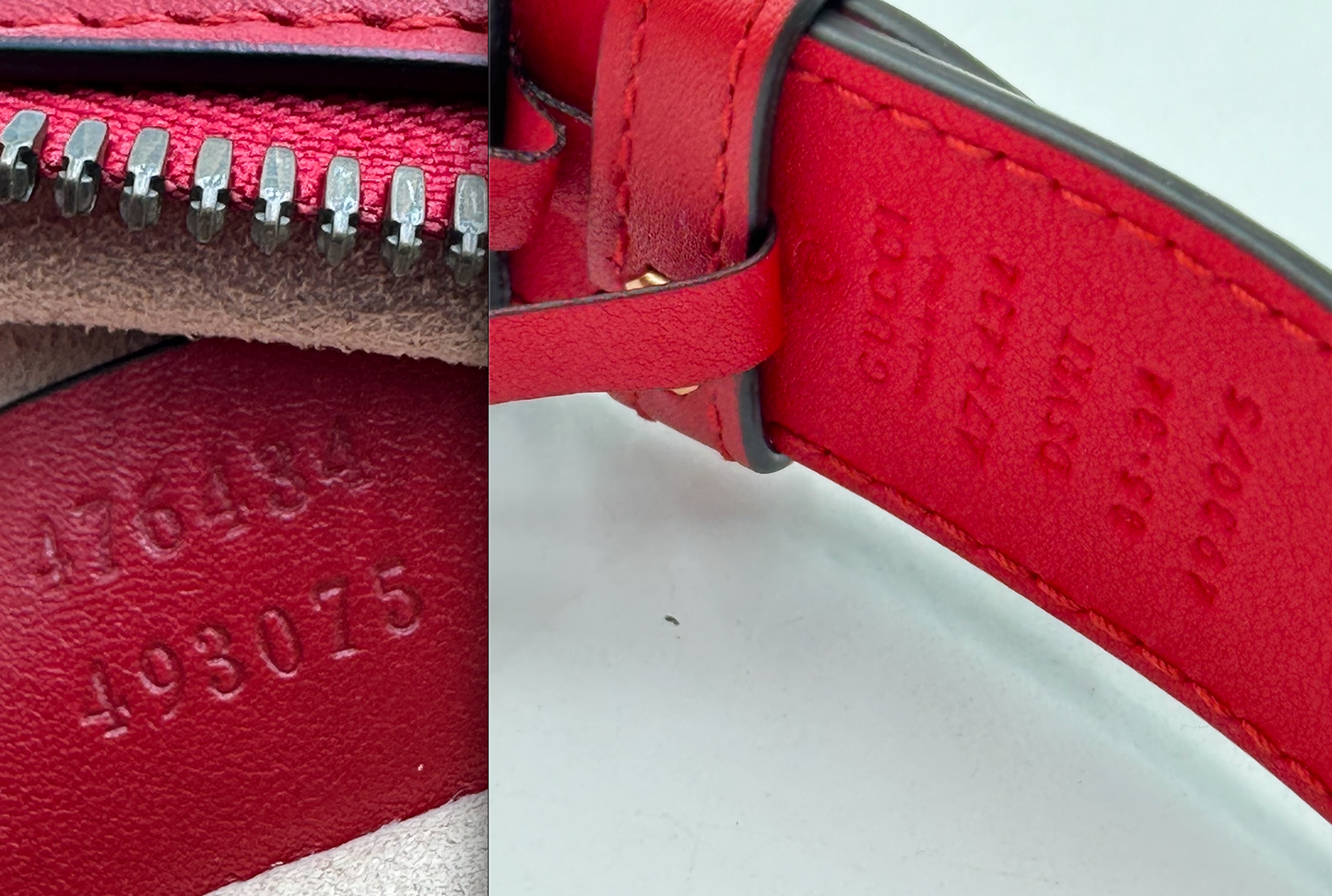 Authentic GUCCI Red GG Marmont Belt Bag