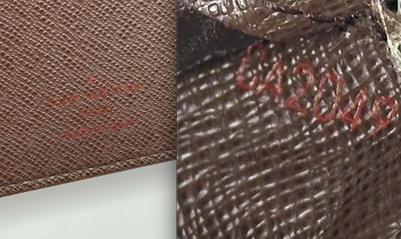 Authentic Louis Vuitton 2009 Damier Ebene Insolite Wallet Crossbody