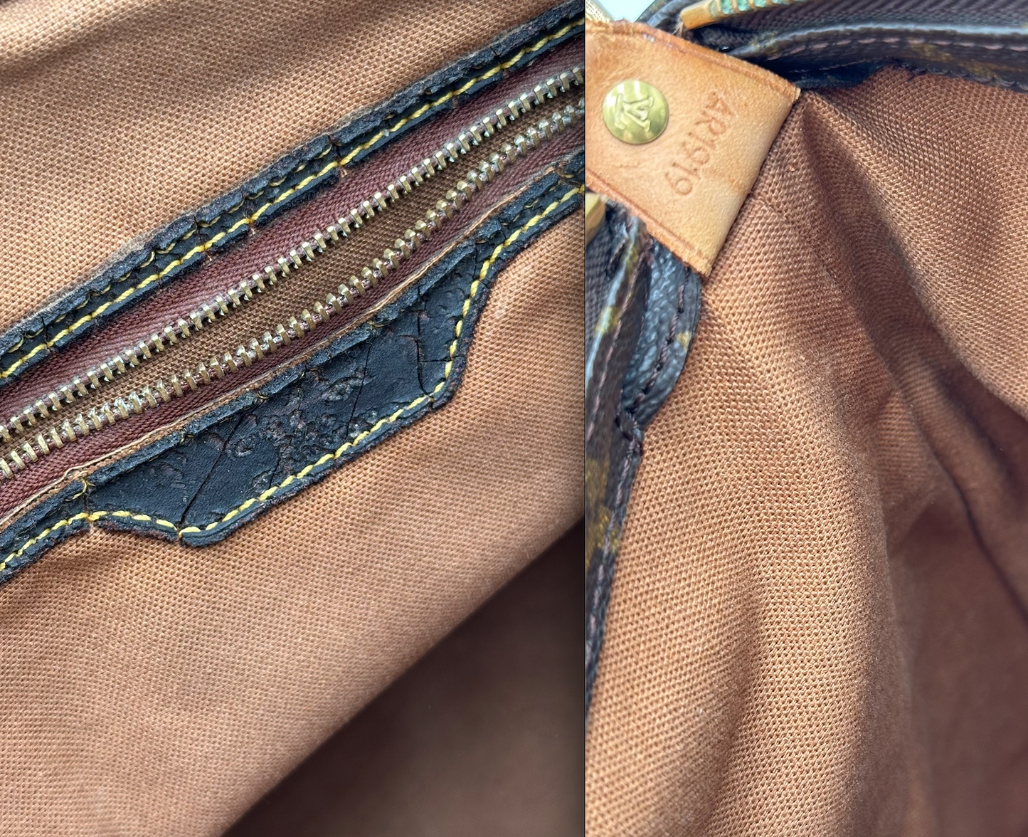 Authentic Louis Vuitton 1999 Monogram Cabas Mezzo Tote