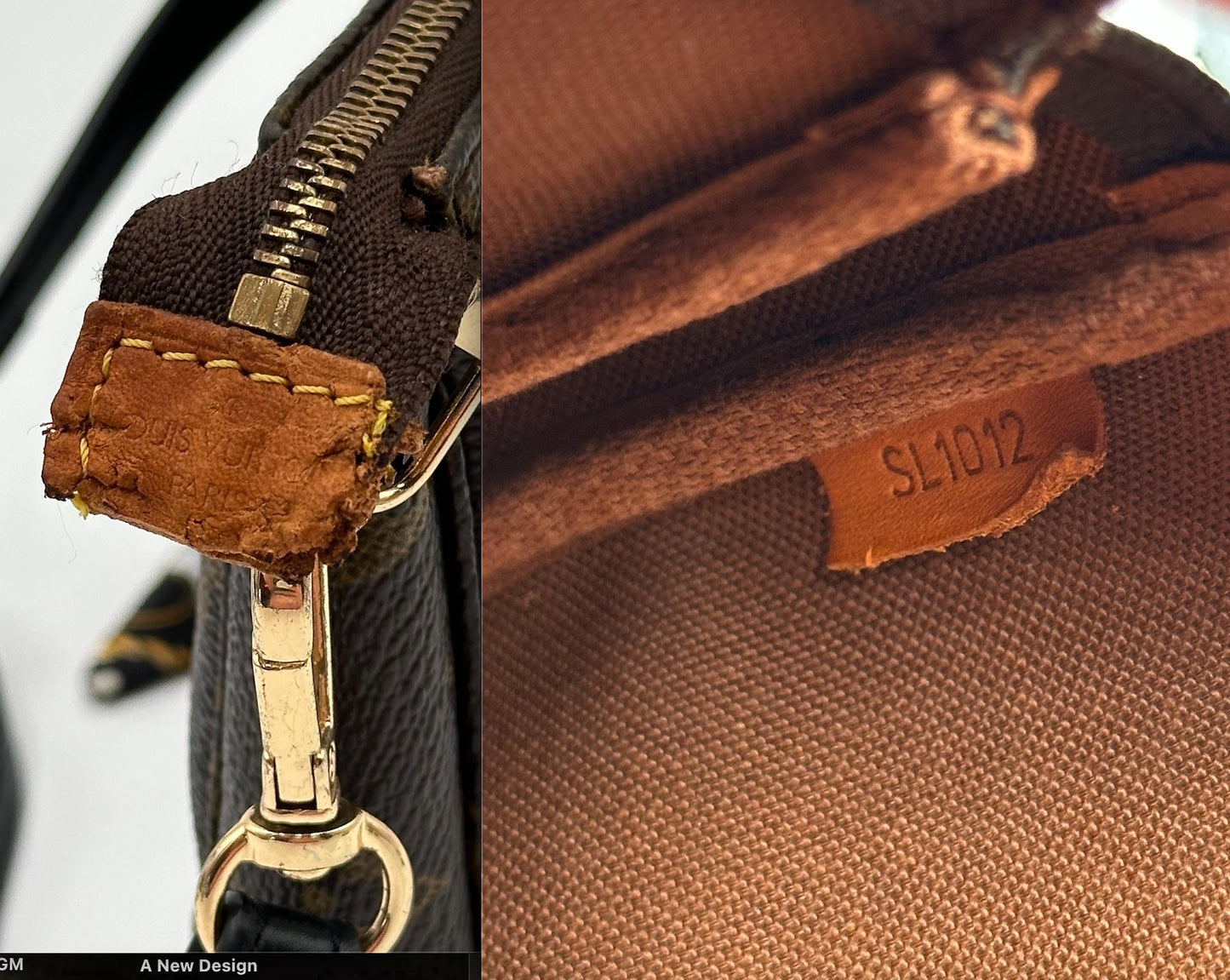 Authentic Louis Vuitton 2002 Monogram Pochette Accessoires Crossbody