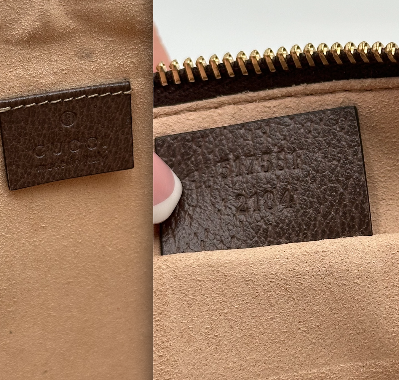 Authentic GUCCI Ophidia Supreme Zipper Clutch Crossbody