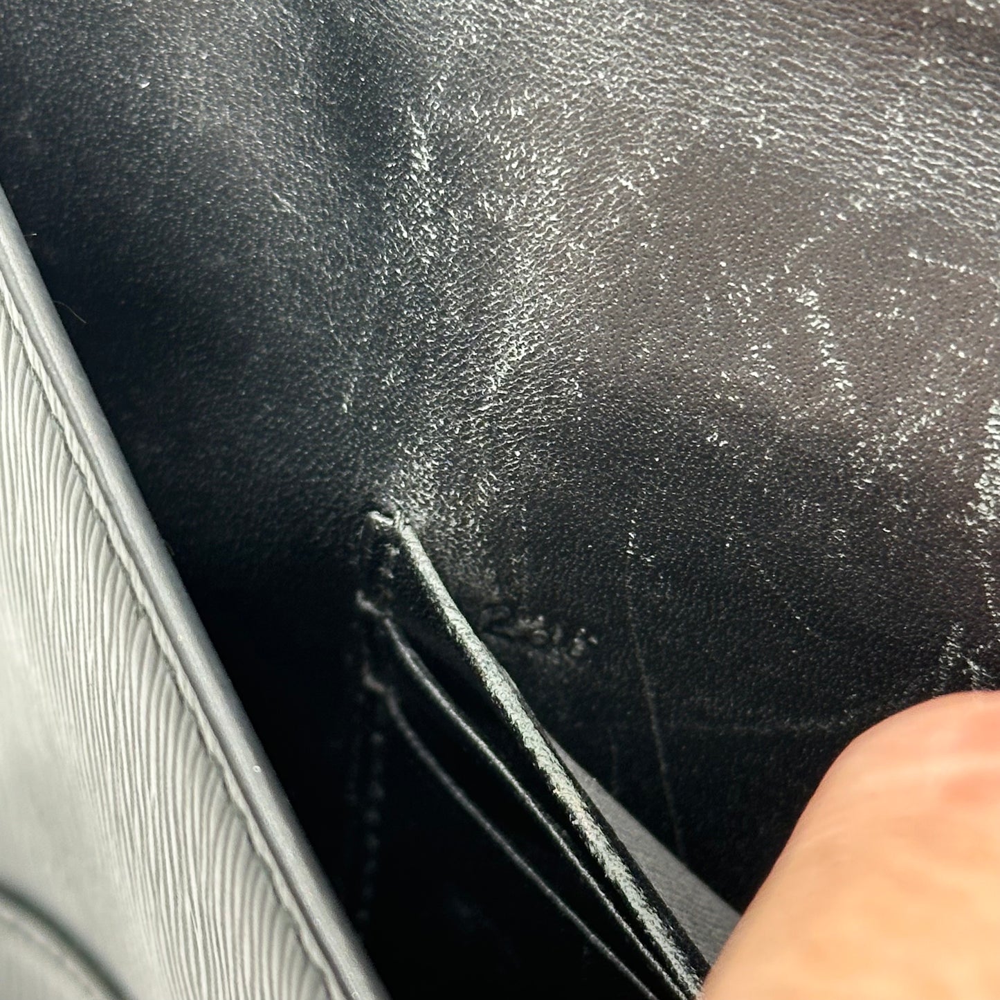 Authentic PRADA Black Saffiano Envelope Crossbody Wallet