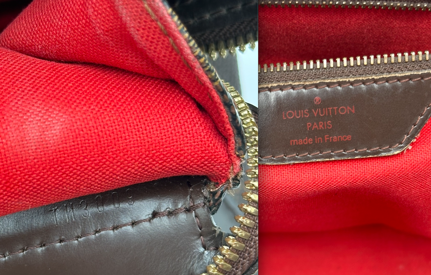 Authentic Louis Vuitton 2009 Damier Ebene Chelsea Tote