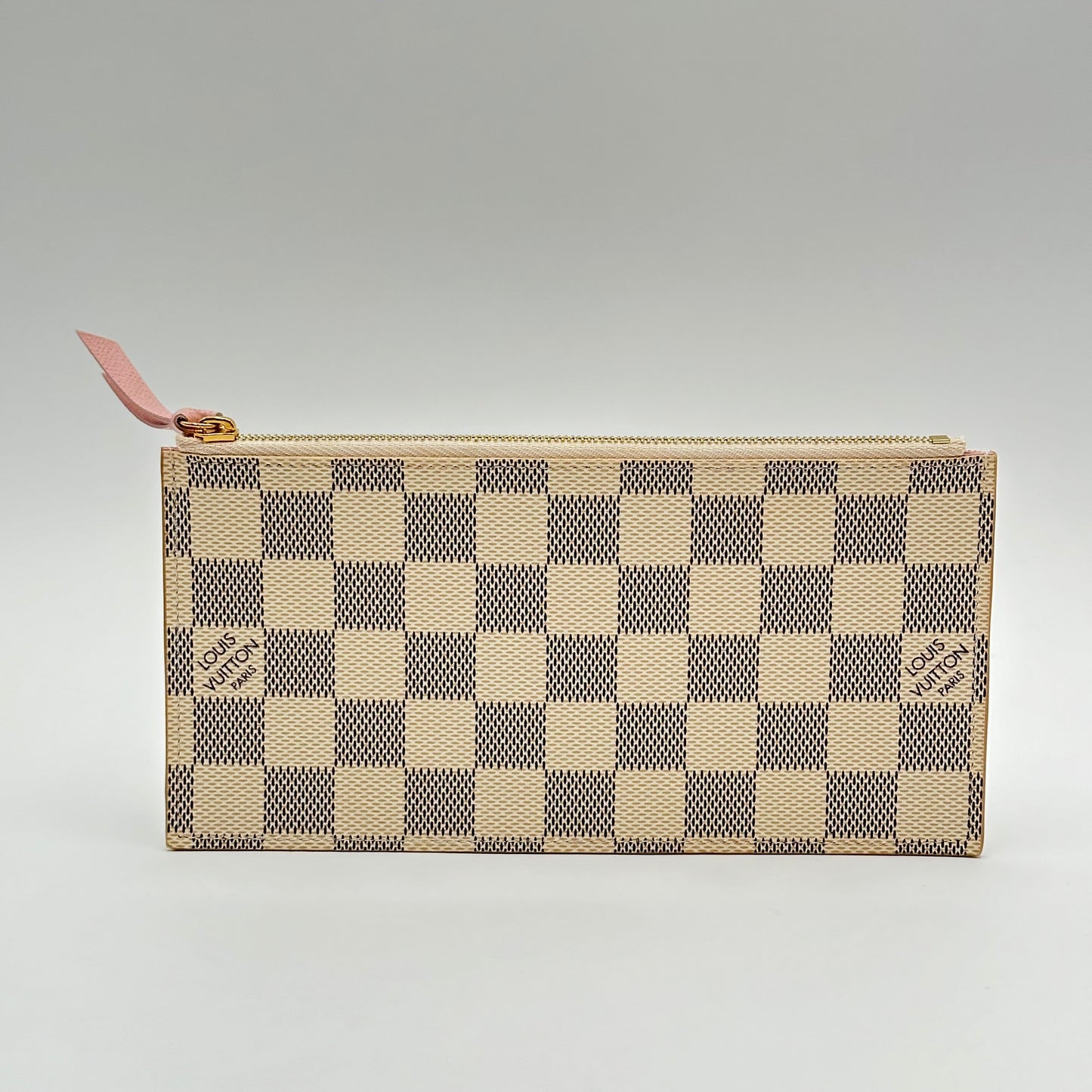 Authentic Louis Vuitton Damier Azur Rose Ballerine Felicie Inserts