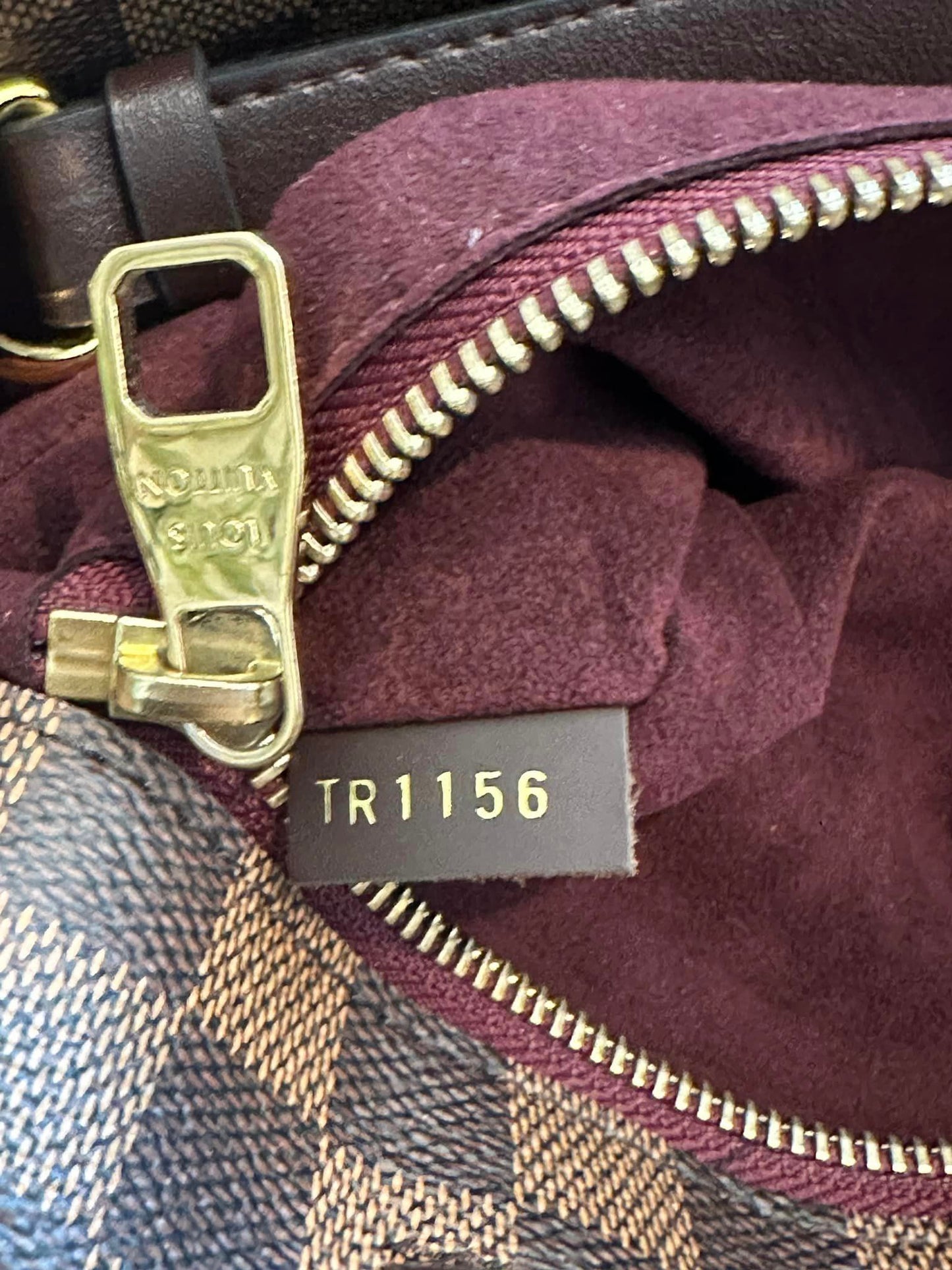 Authentic Louis Vuitton 2016 Damier Ebene Brompton 2-Way Tote