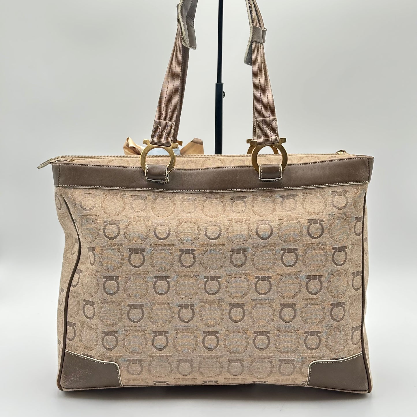 Authentic Ferragamo Gancini Large Tote