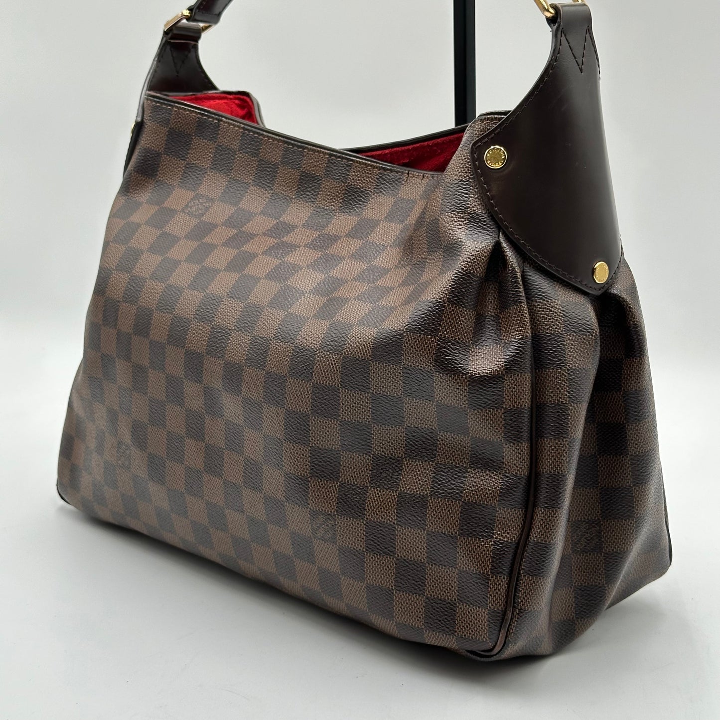 Authentic Louis Vuitton Damier Ebene Reggia Handbag Tote