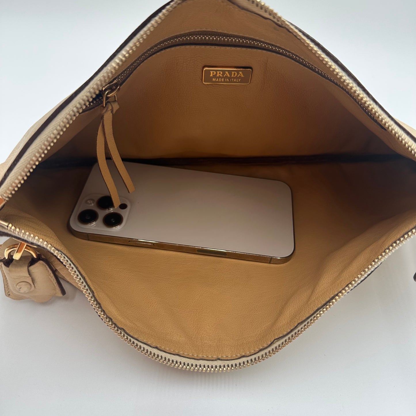 Authentic PRADA Saffiano Daino Shoulder Bag