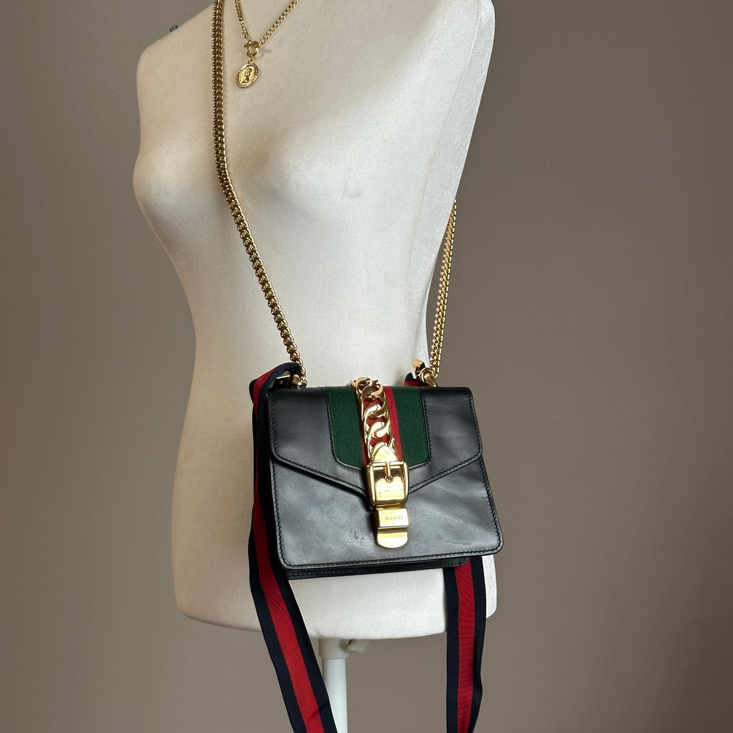 Authentic GUCCI Mini Black Sylvie