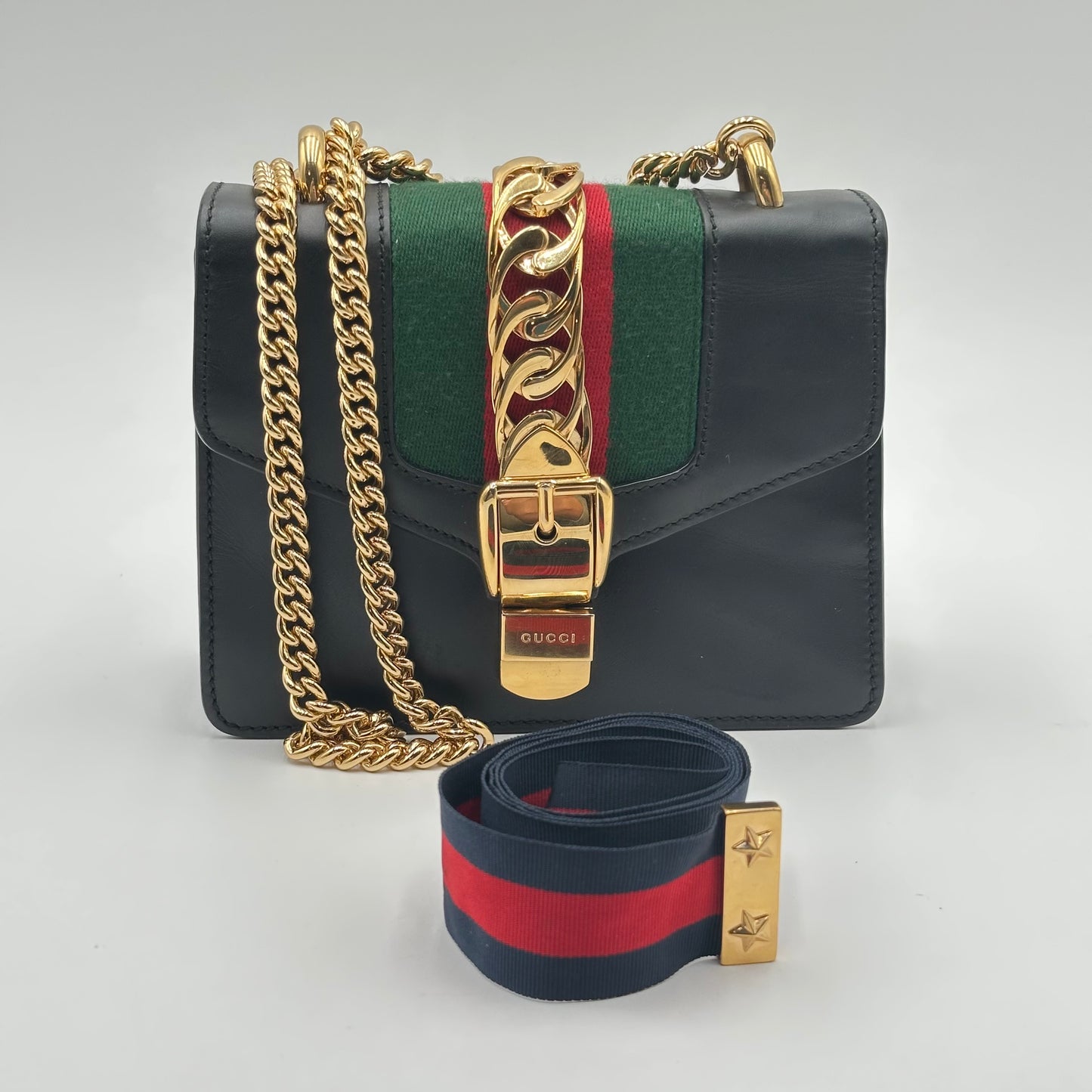 Authentic GUCCI Mini Black Sylvie