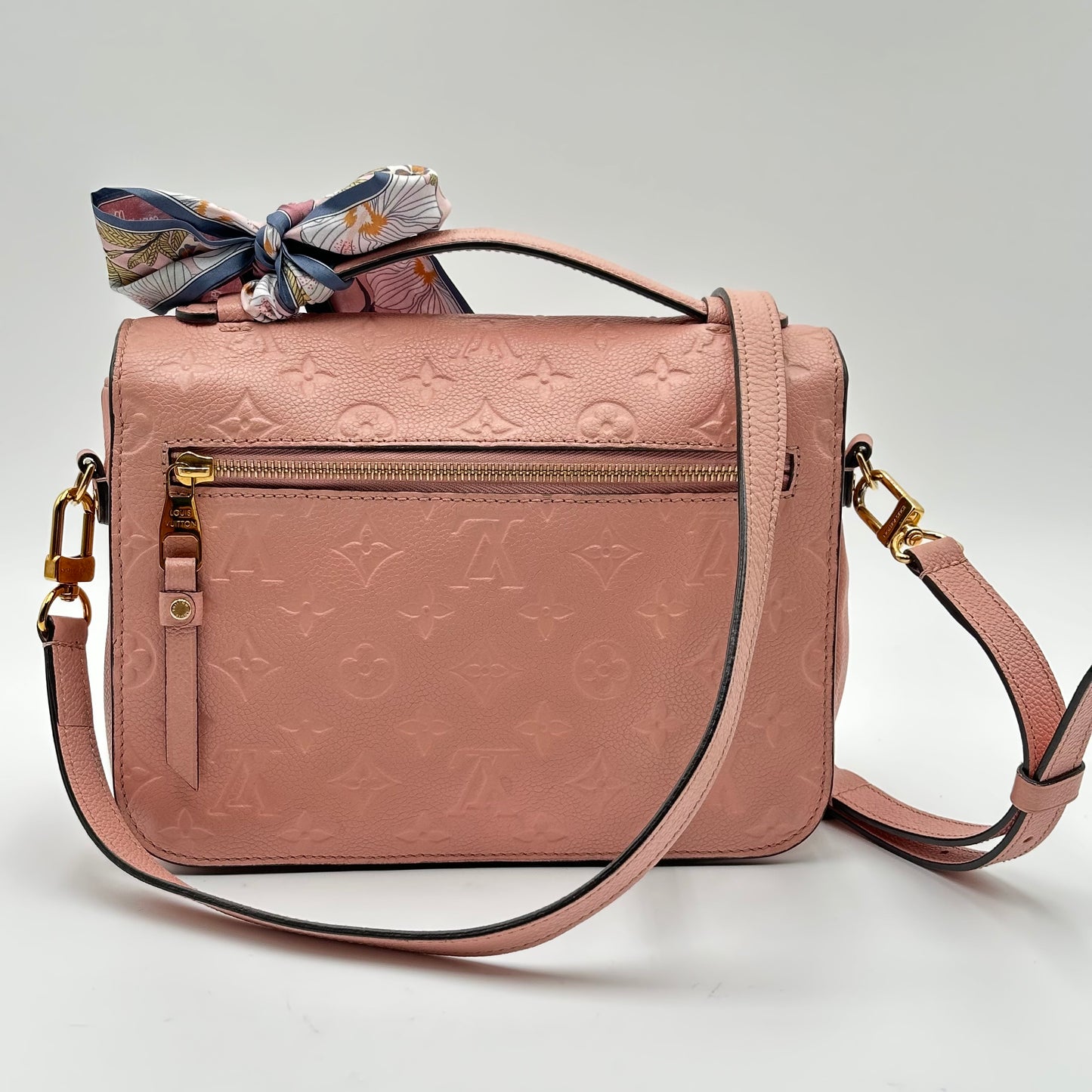 Authentic Louis Vuitton Pochette Métis Monogram Empreinte Rose Pink Crossbody