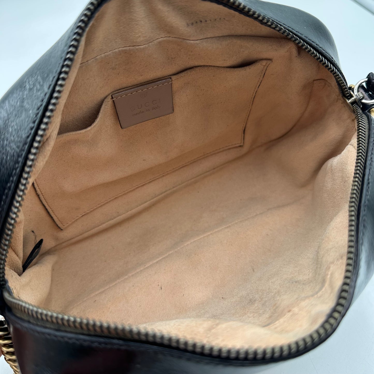 Authentic GUCCI Black Marmont V Stitch Crossbody