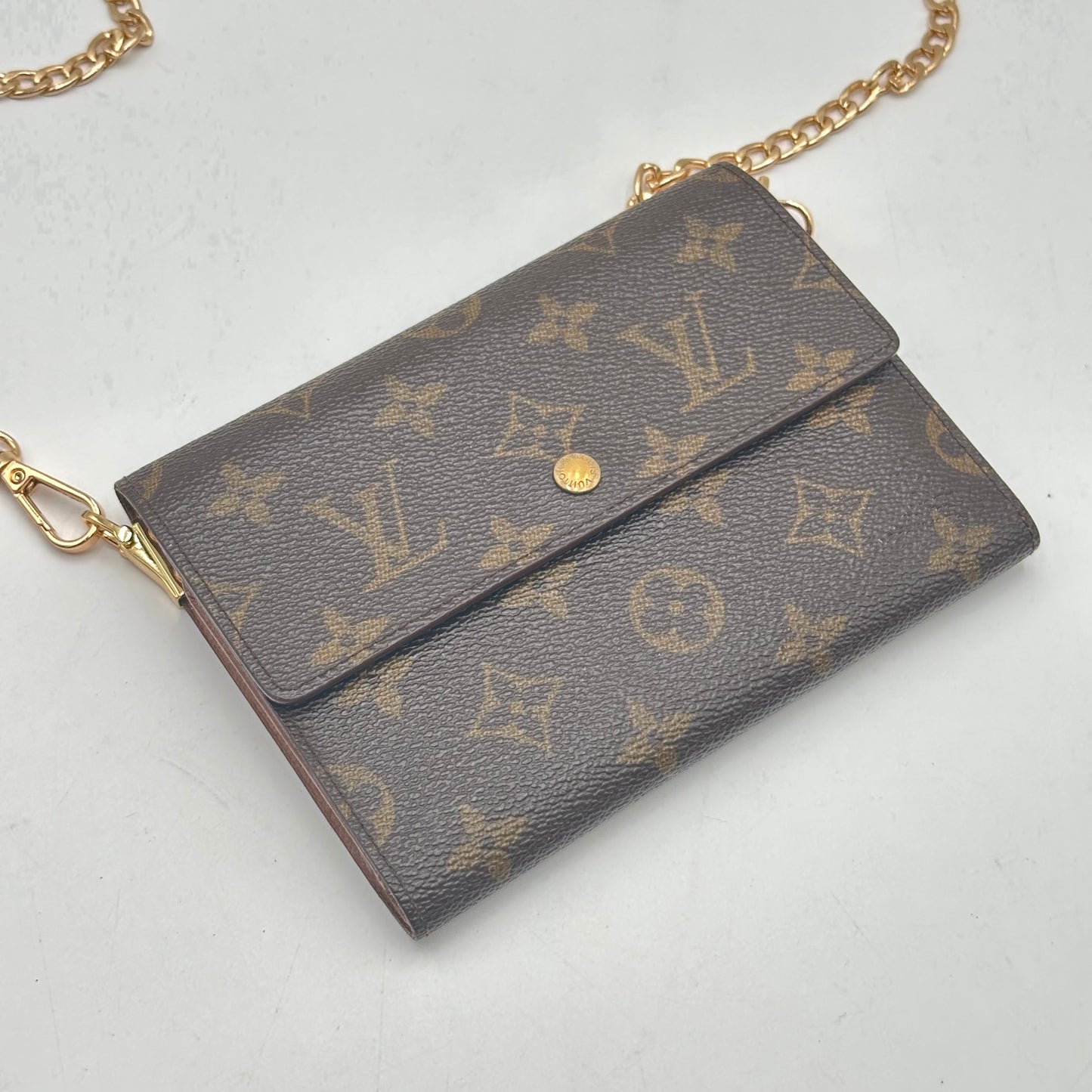 Authentic 1994 Louis Vuitton Monogram Trifold Bilets Wallet Crossbody