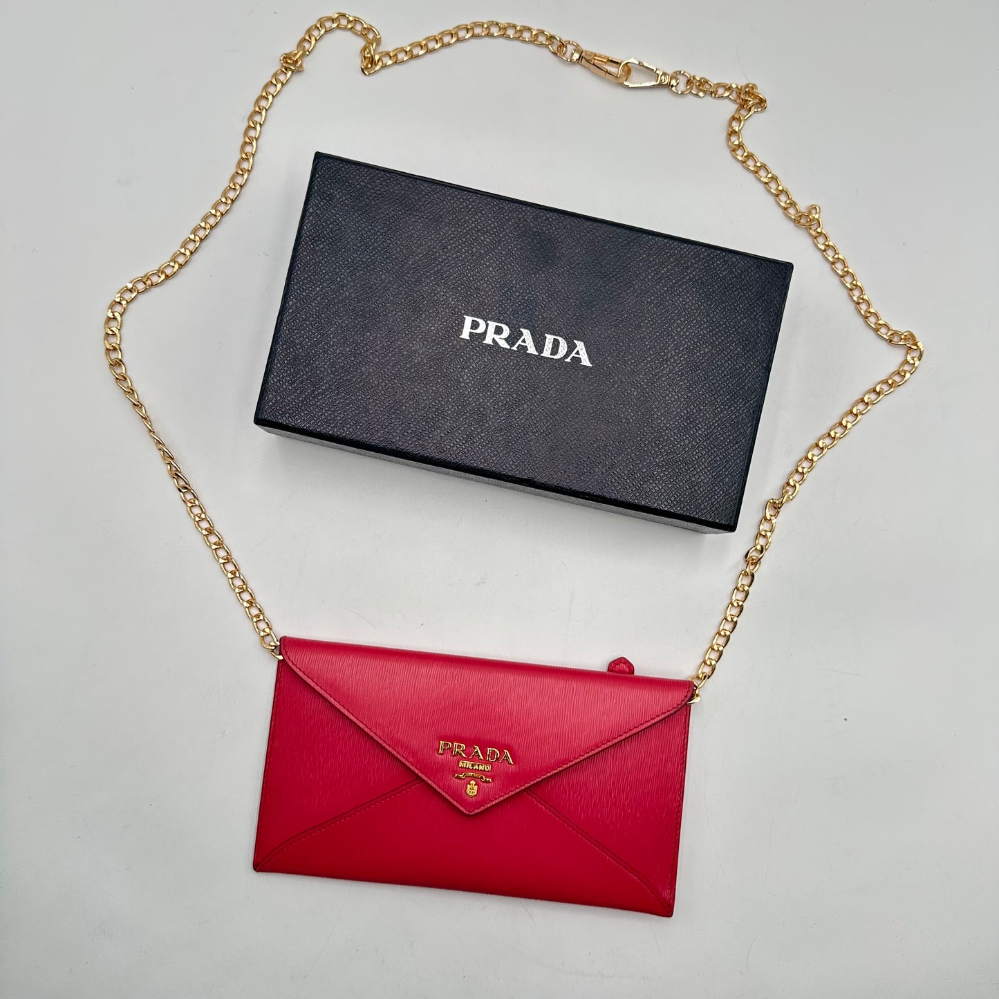 Authentic PRADA Fuchsia Envelope Wallet