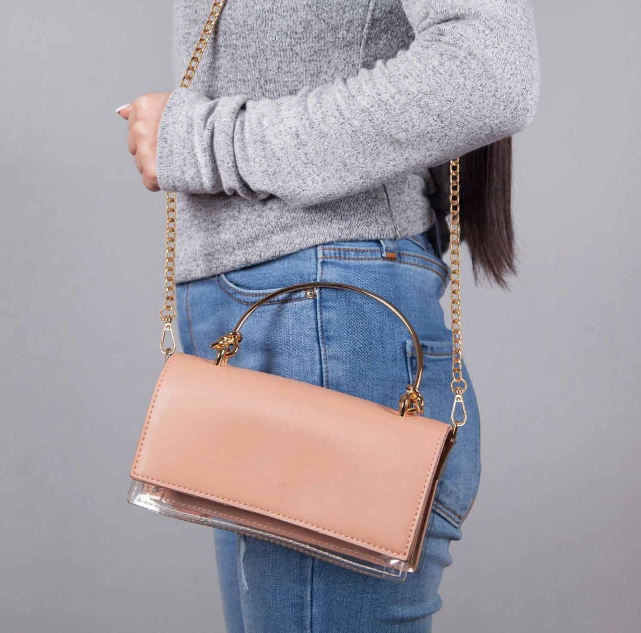 Gold Metal Shoulder Cross Body Bag Chain Replacement 47in