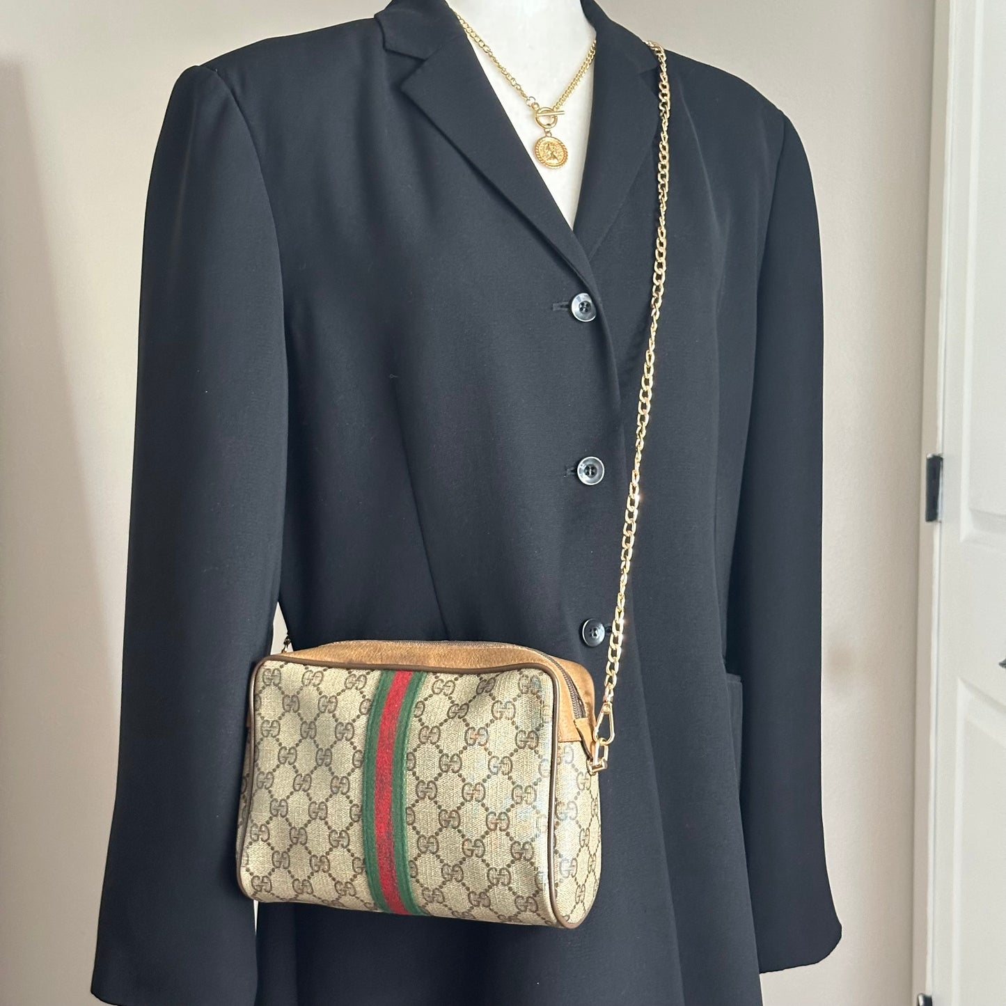 Gold Metal Shoulder Cross Body Bag Chain Replacement 47in