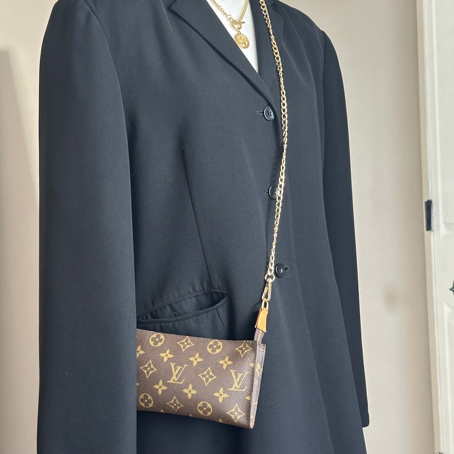 Gold Metal Shoulder Cross Body Bag Chain Replacement 47in