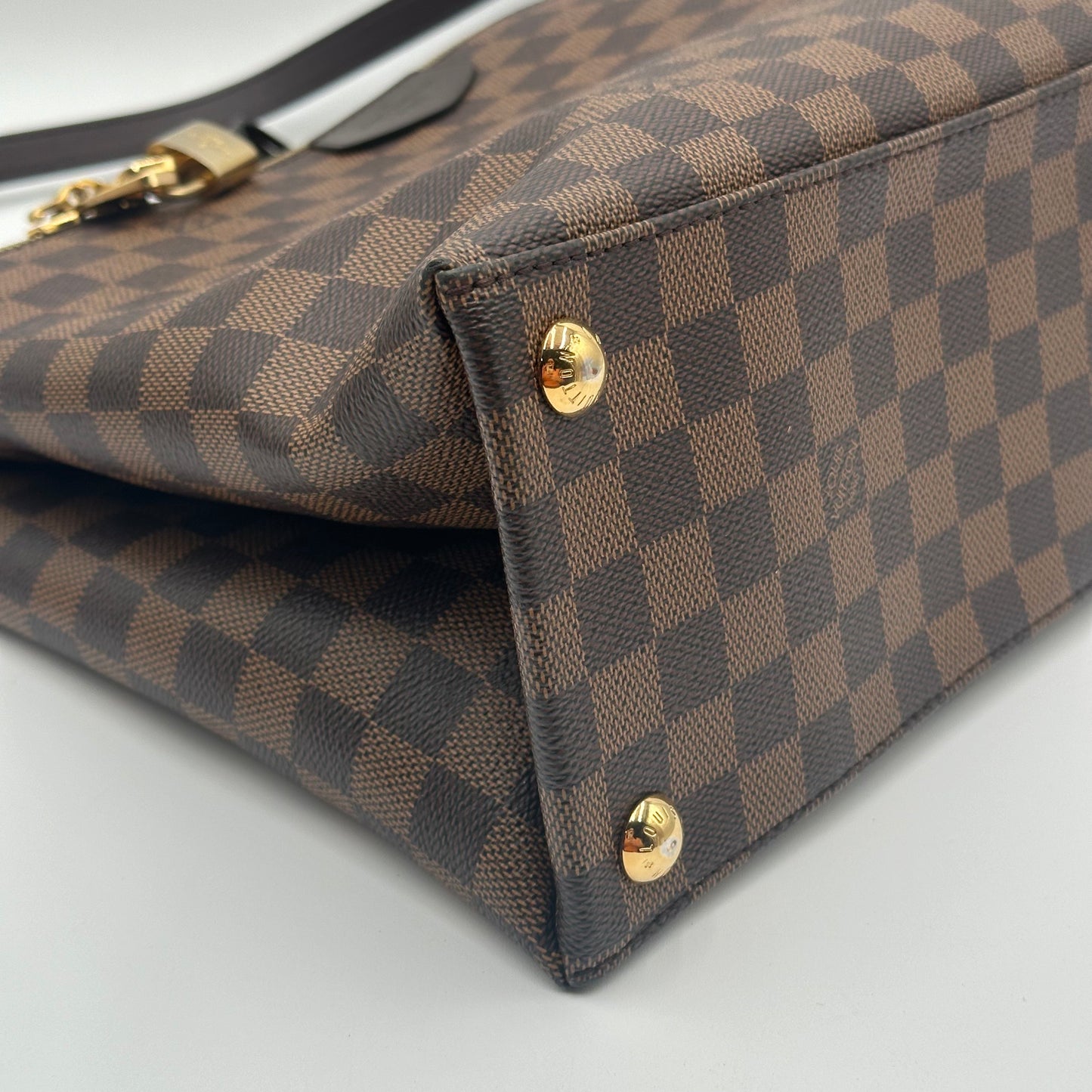 Authentic Louis Vuitton 2016 Damier Ebene Brompton 2-Way Tote