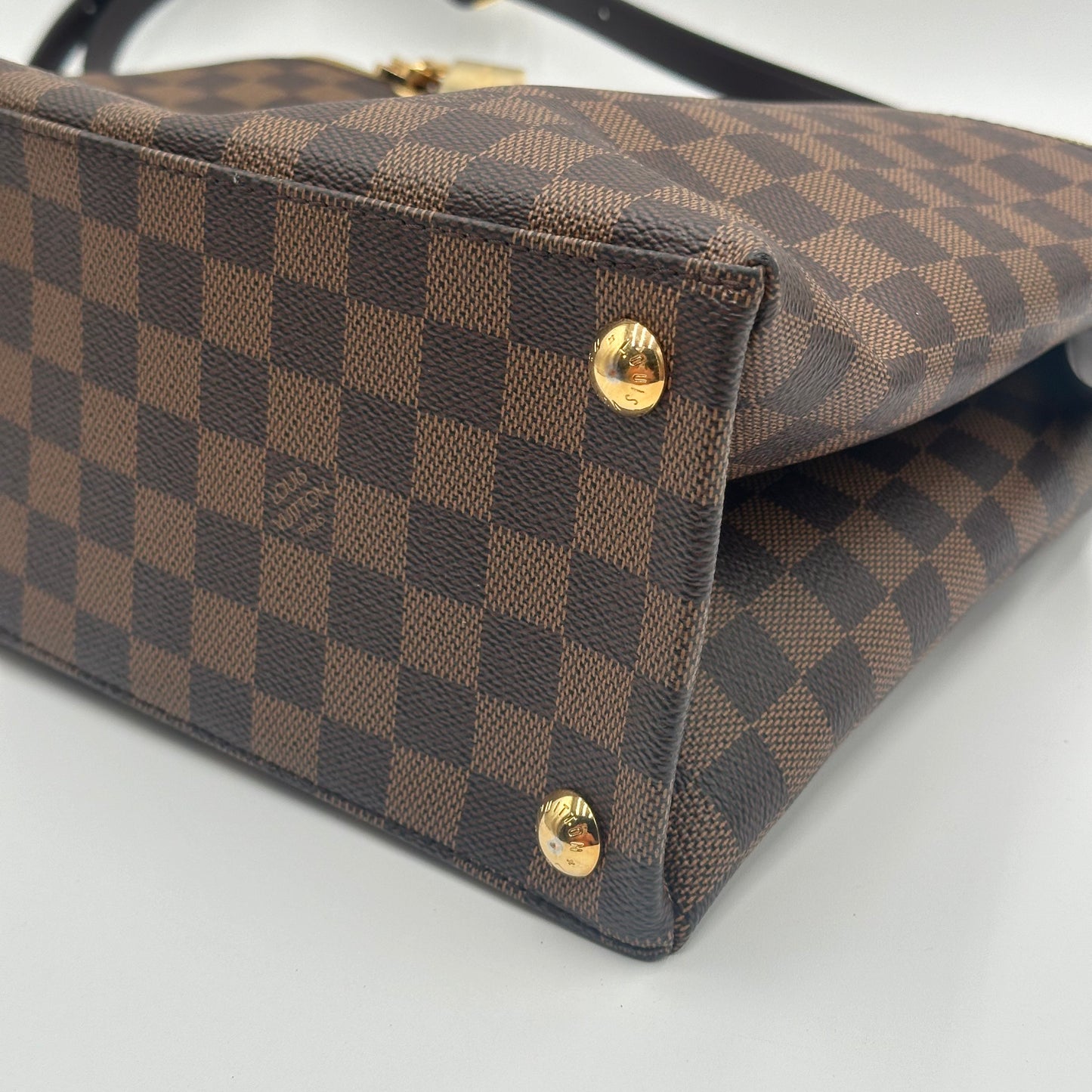 Authentic Louis Vuitton 2016 Damier Ebene Brompton 2-Way Tote