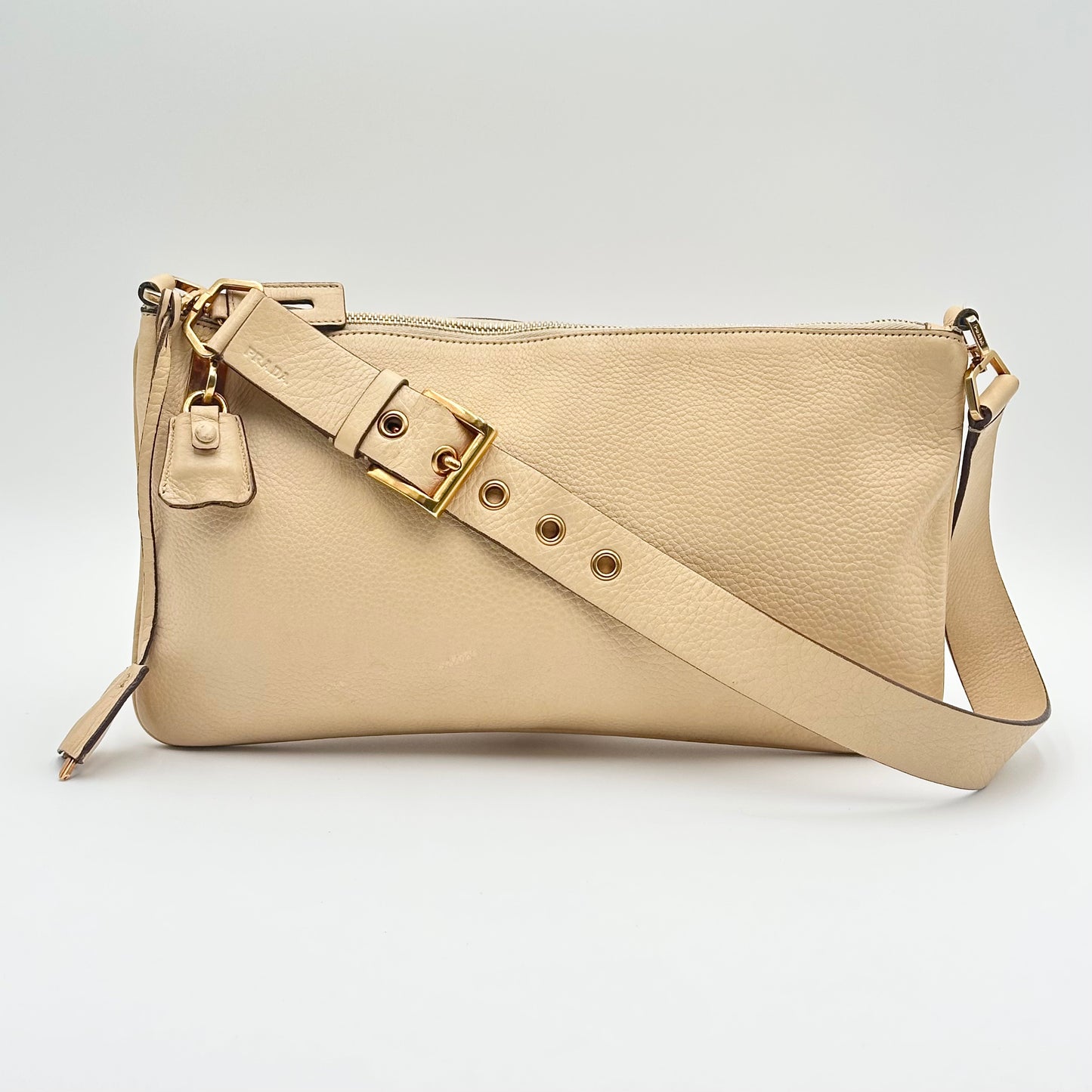 Authentic PRADA Saffiano Daino Shoulder Bag