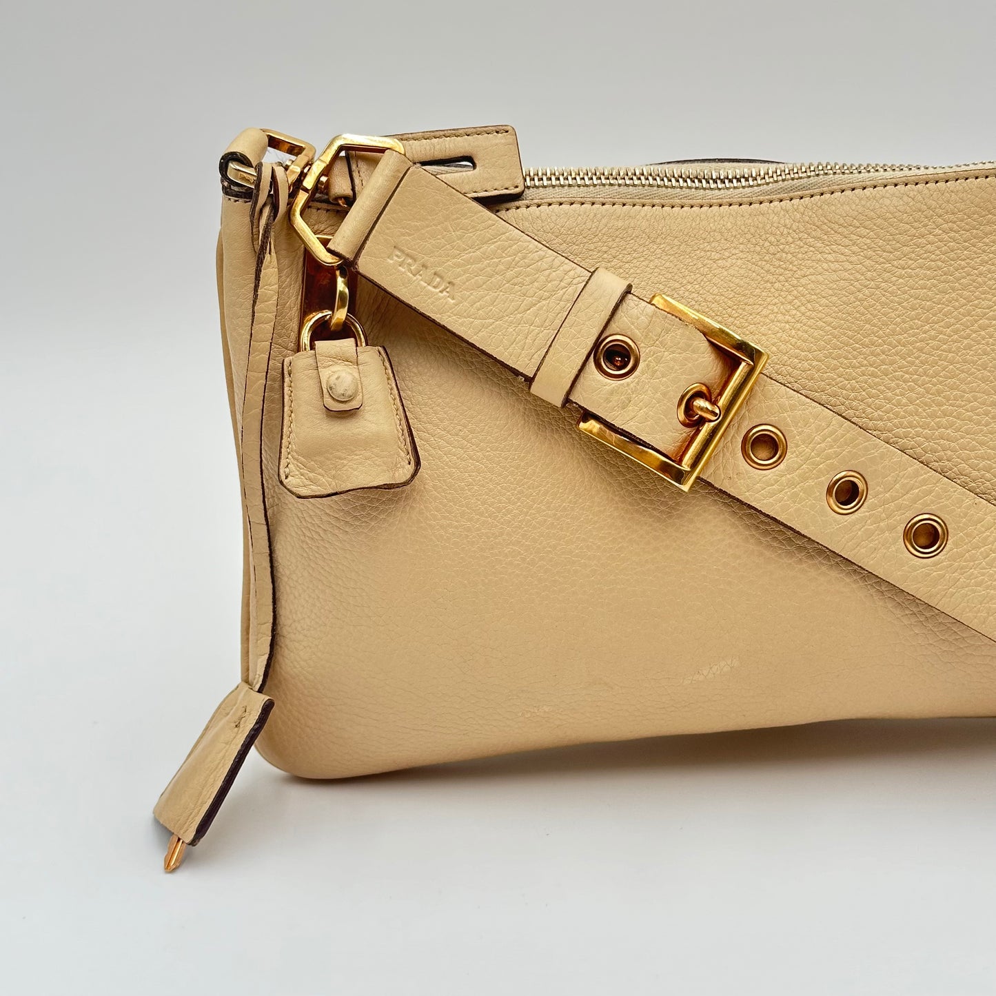 Authentic PRADA Saffiano Daino Shoulder Bag