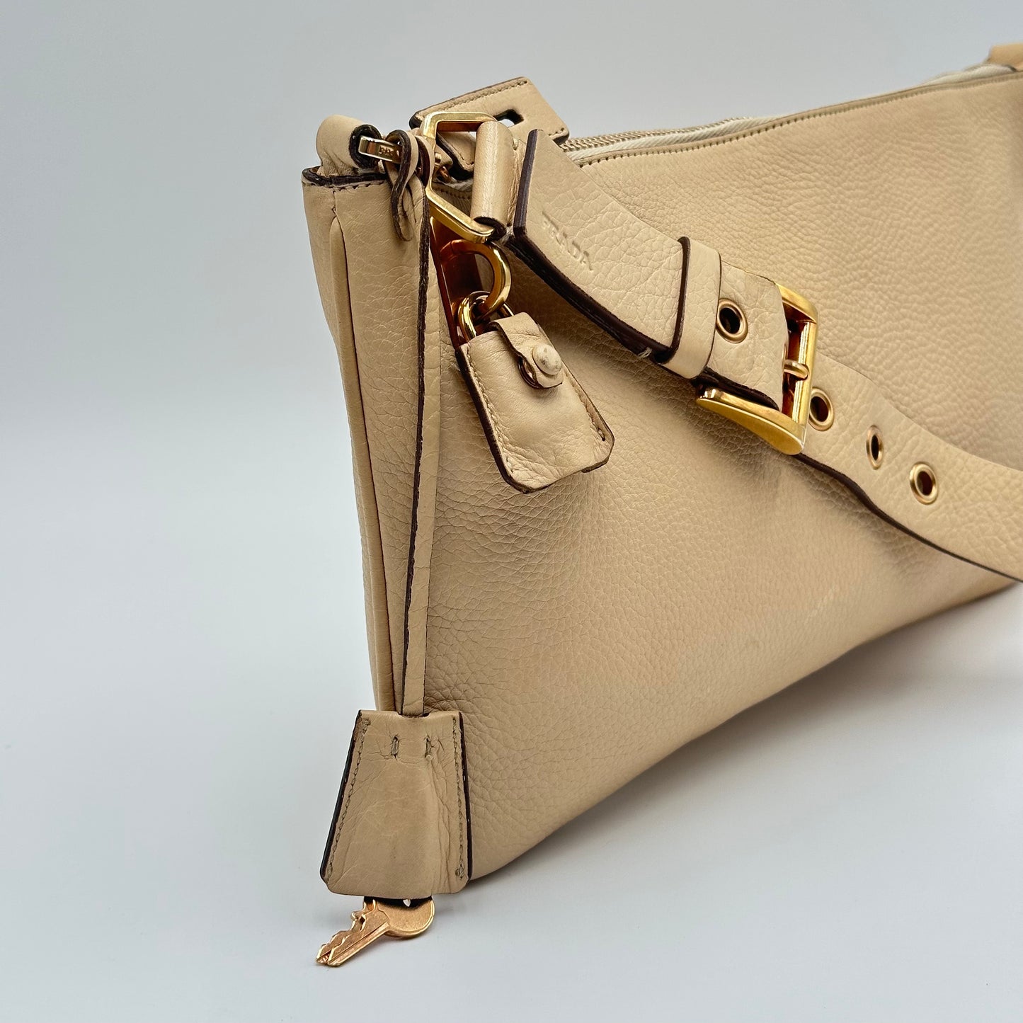 Authentic PRADA Saffiano Daino Shoulder Bag