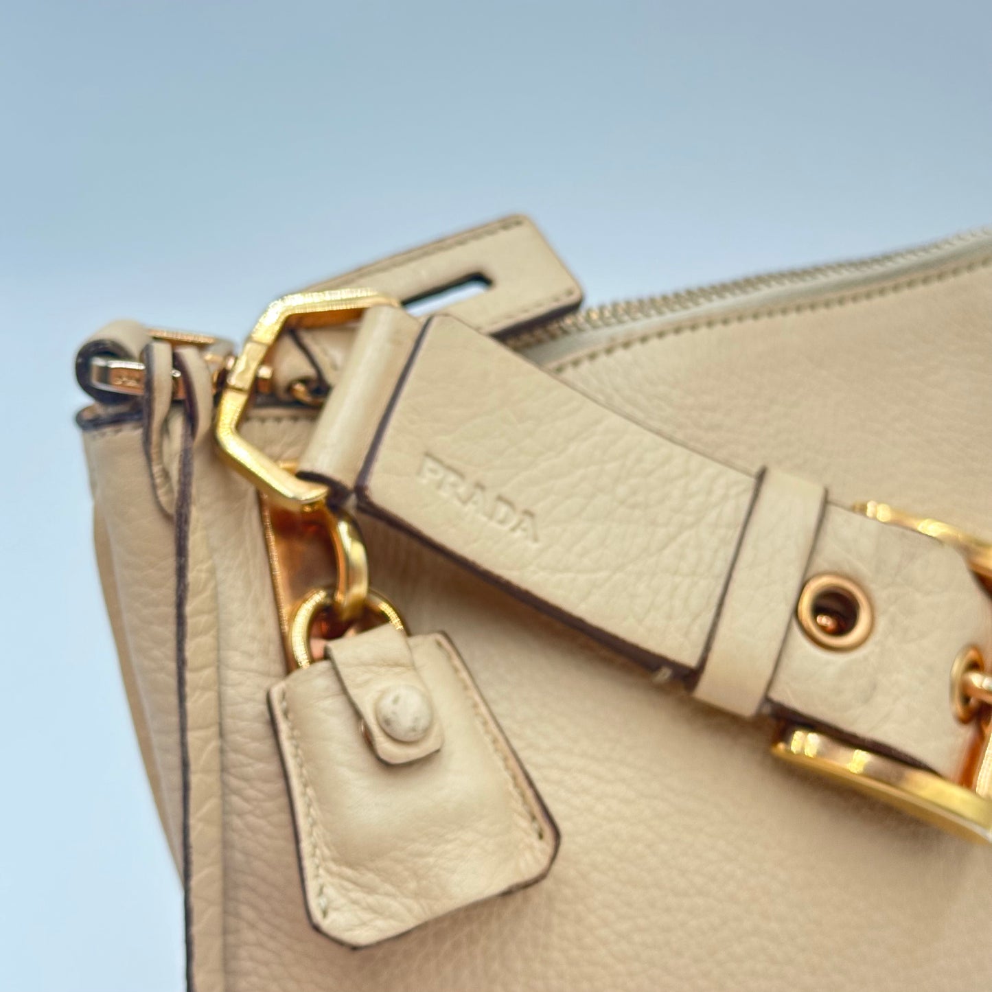 Authentic PRADA Saffiano Daino Shoulder Bag