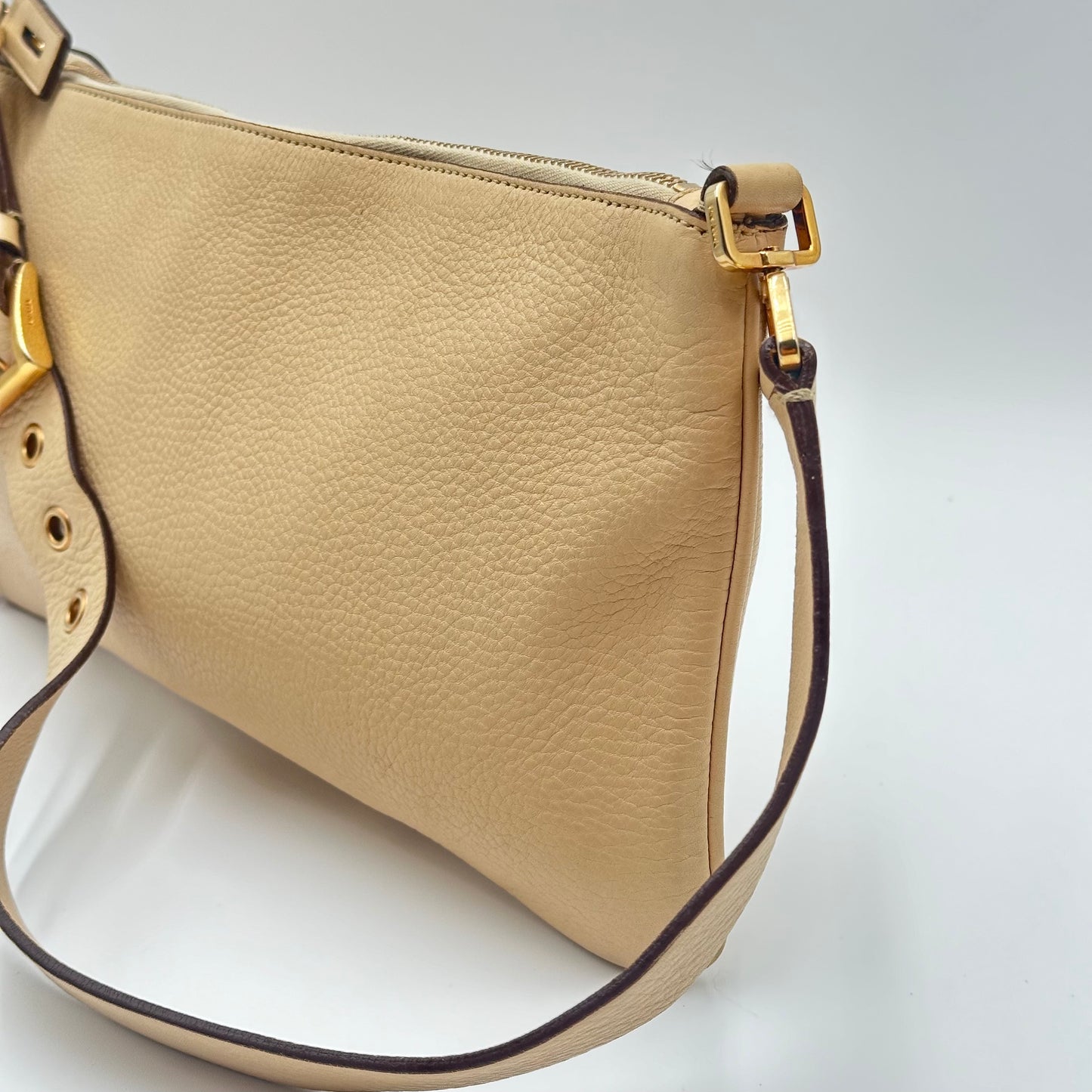 Authentic PRADA Saffiano Daino Shoulder Bag