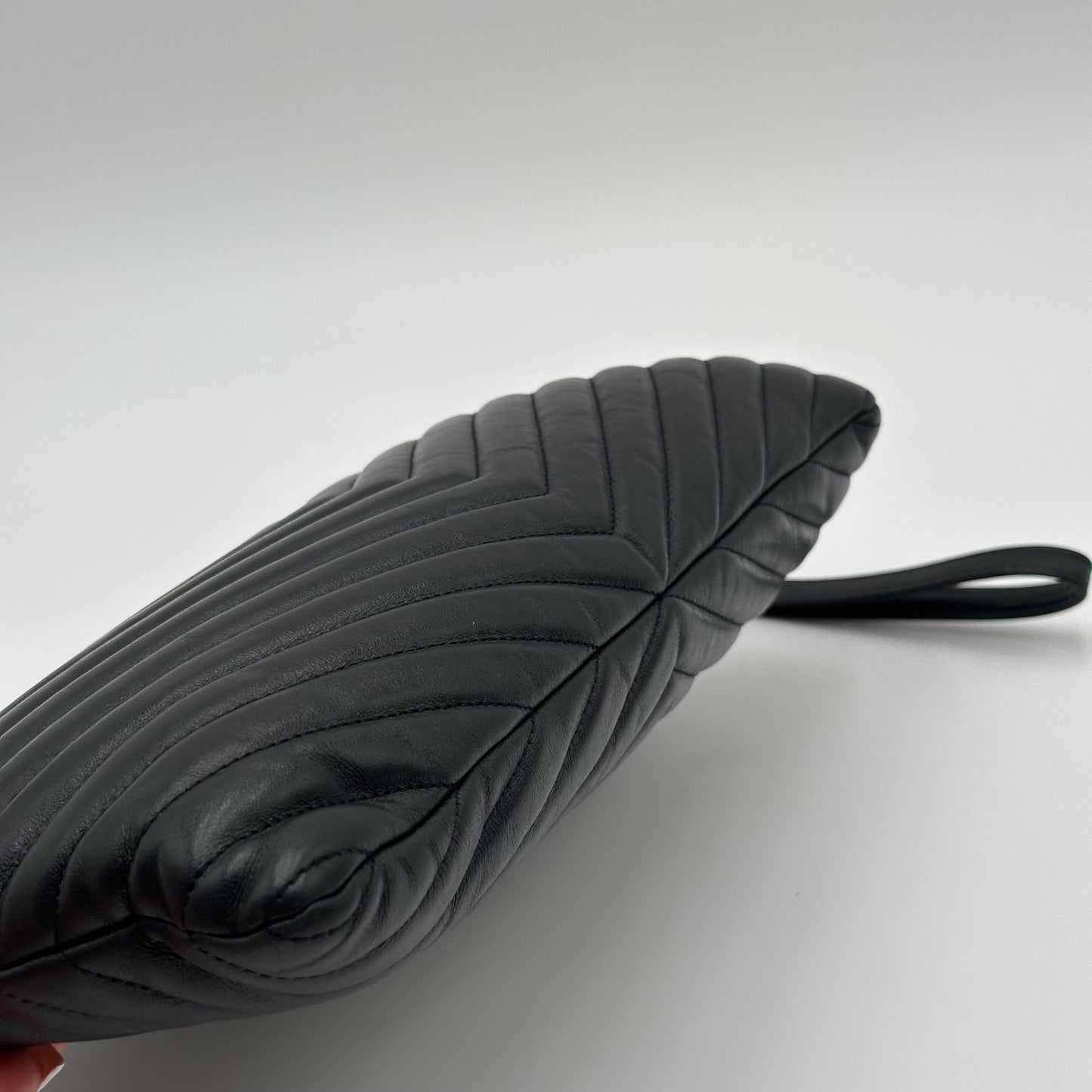 Authentic YSL Matelasse Cassandre Zipper Clutch Crossbody