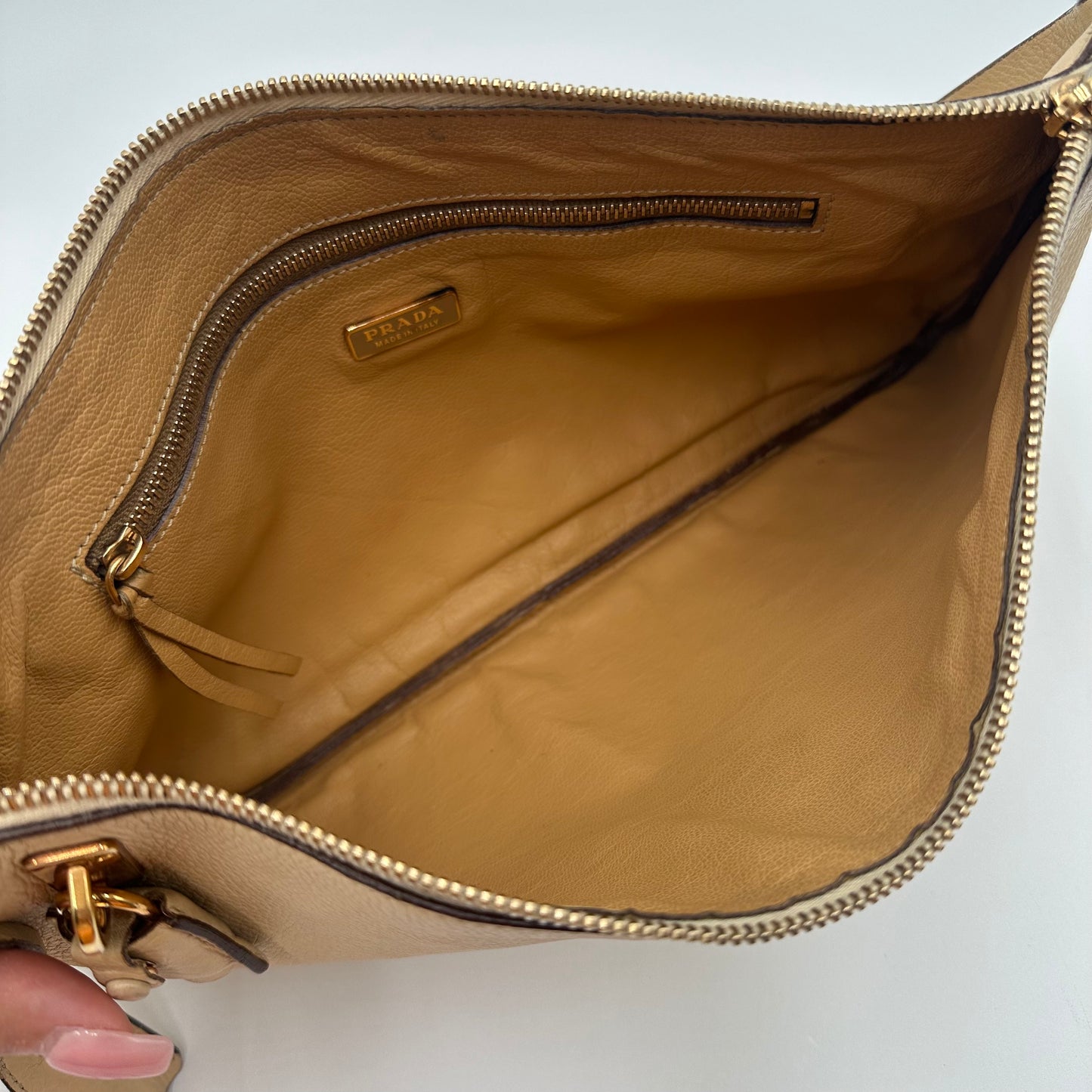 Authentic PRADA Saffiano Daino Shoulder Bag