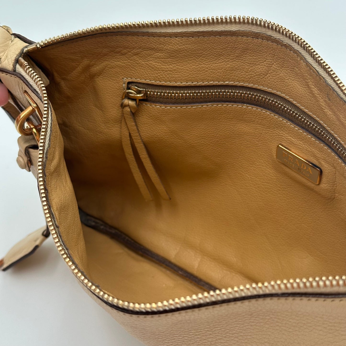 Authentic PRADA Saffiano Daino Shoulder Bag