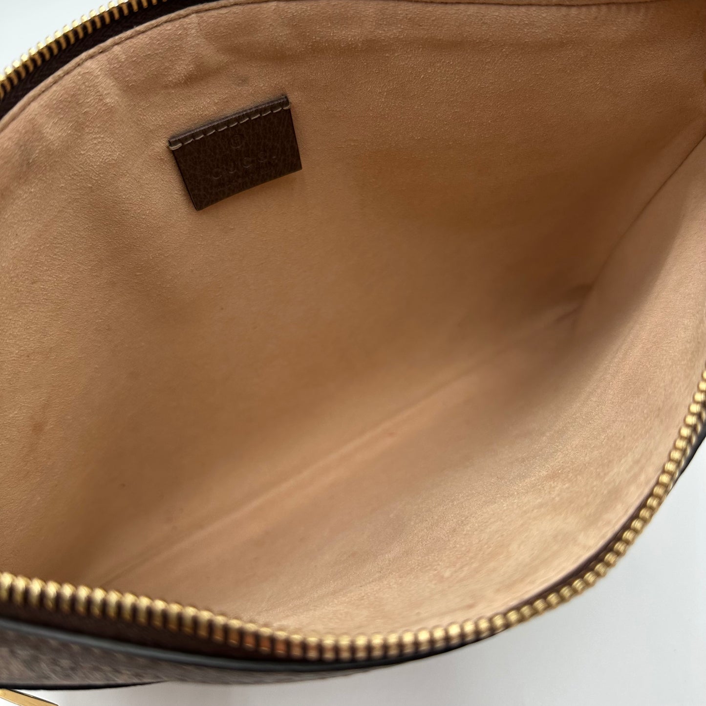 Authentic GUCCI Ophidia Supreme Zipper Clutch Crossbody