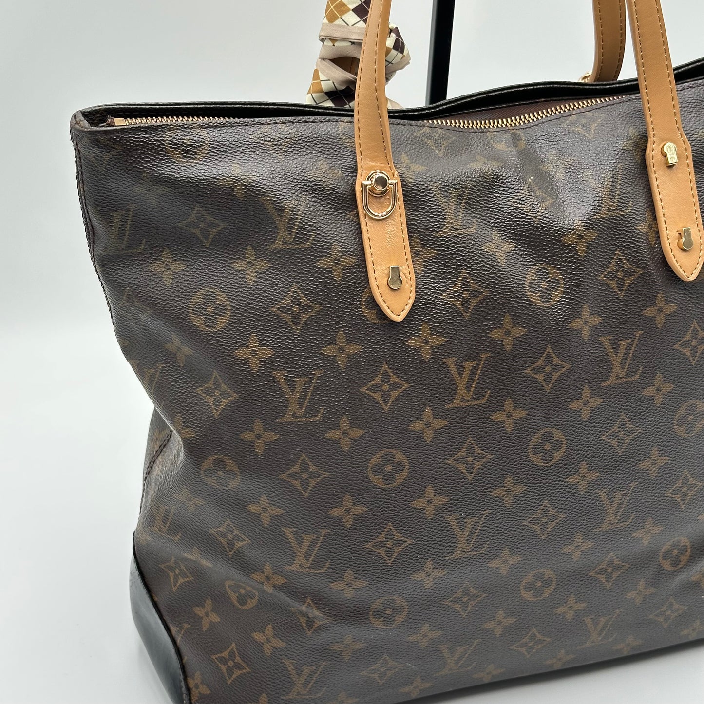 Authentic Louis Vuitton 2000 Monogram Cabas Mezzo Tote
