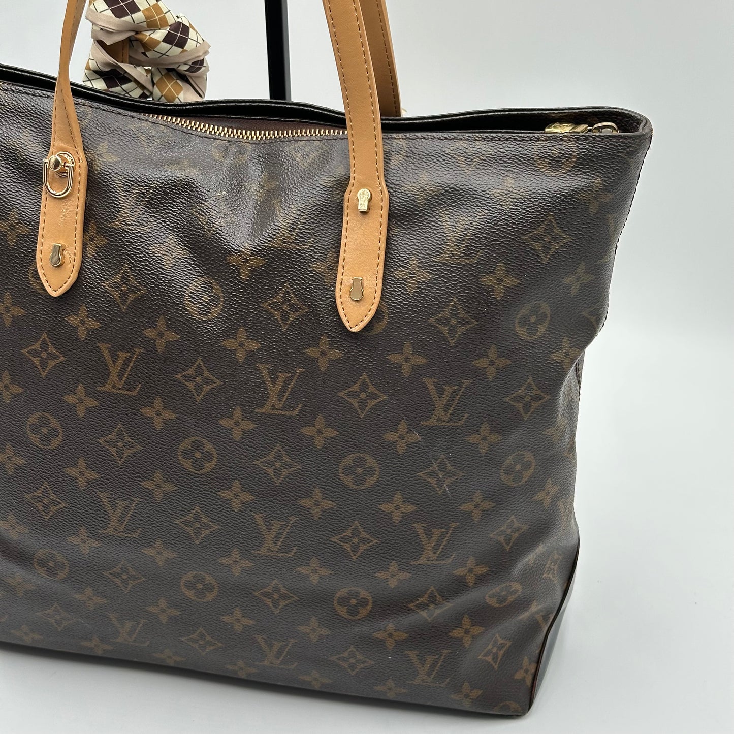 Authentic Louis Vuitton 2000 Monogram Cabas Mezzo Tote