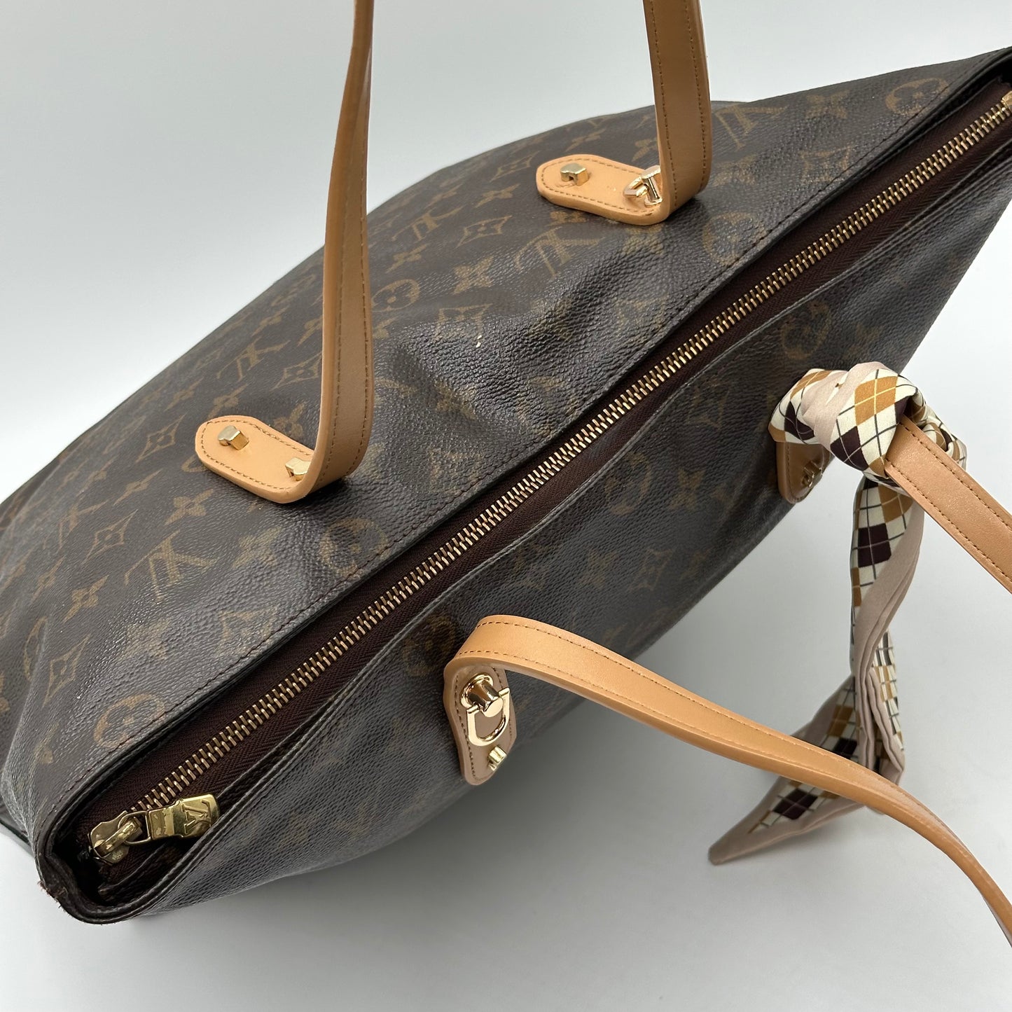 Authentic Louis Vuitton 2000 Monogram Cabas Mezzo Tote