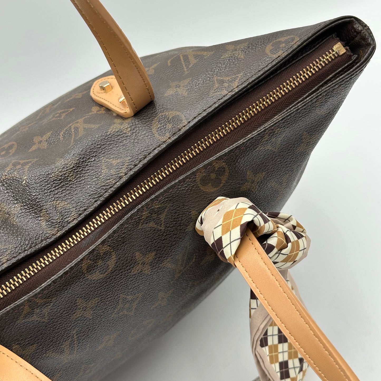 Authentic Louis Vuitton 2000 Monogram Cabas Mezzo Tote