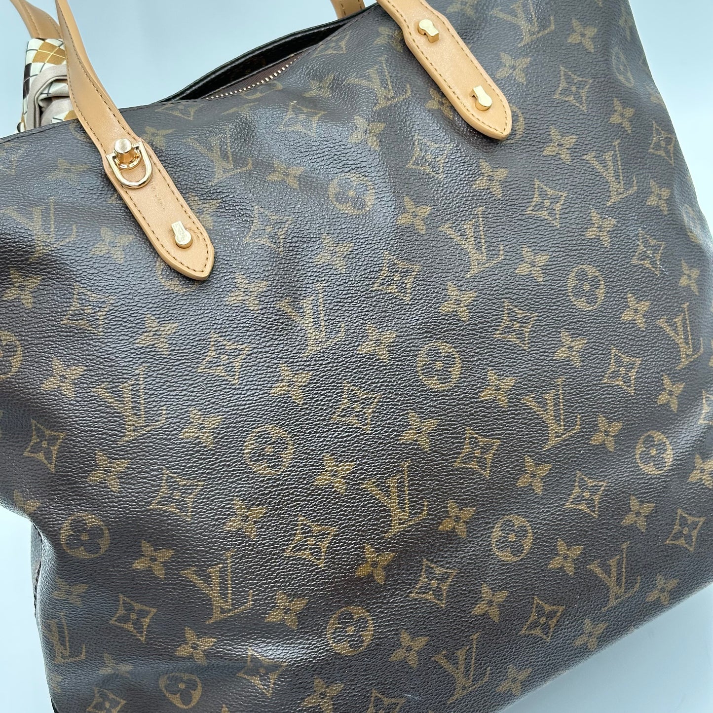 Authentic Louis Vuitton 2000 Monogram Cabas Mezzo Tote
