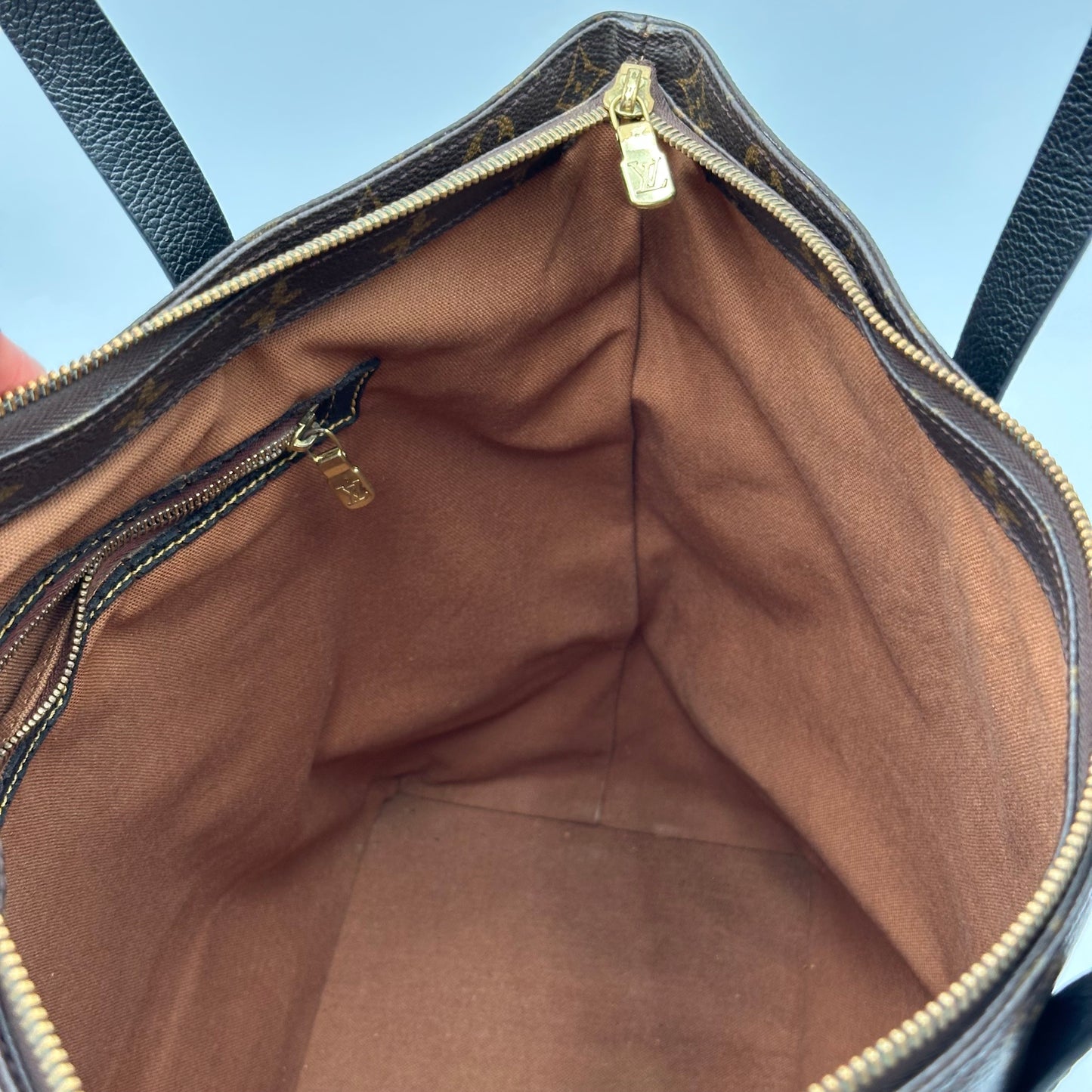 Authentic Louis Vuitton 1999 Monogram Cabas Mezzo Tote