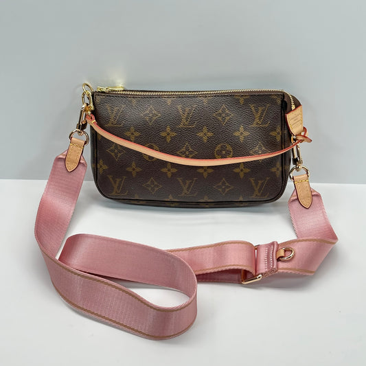 Authentic 2000 Louis Vuitton Monogram Pochette Accessoires Crossbody