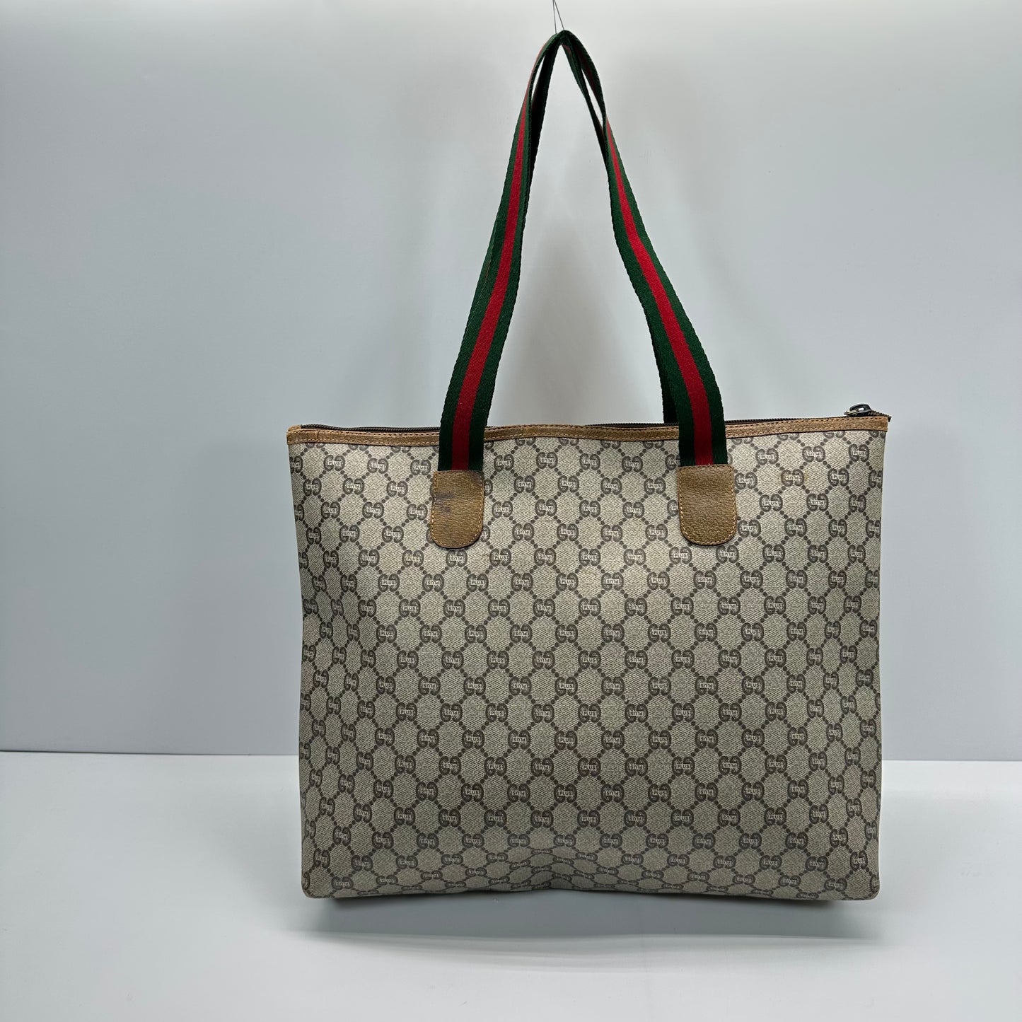 Authentic GUCCI GG Brown Travel Tote
