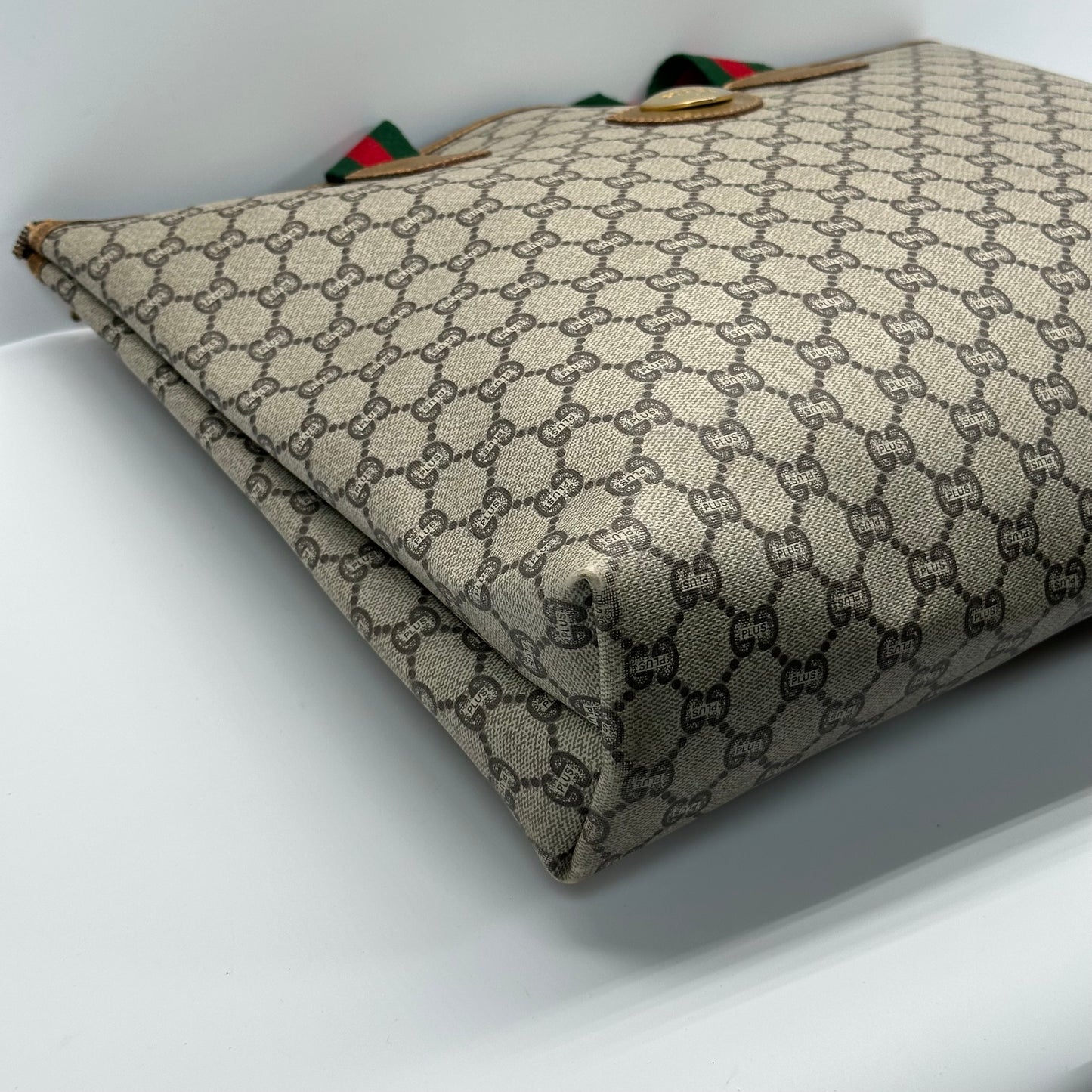 Authentic GUCCI GG Brown Travel Tote